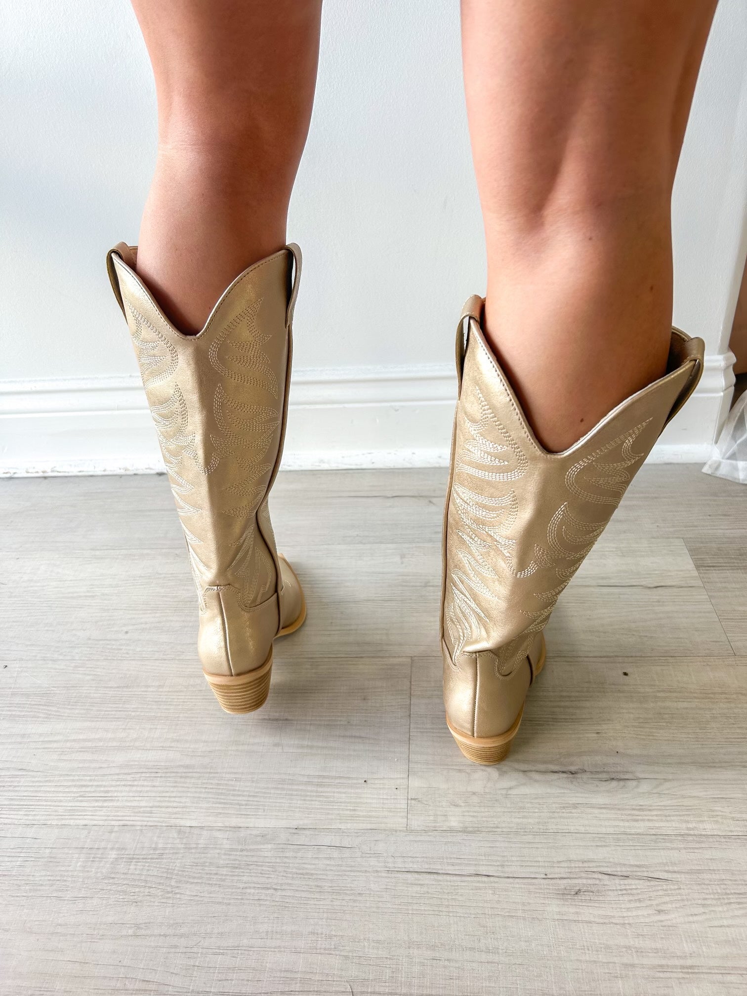 Zerena Gold Boots