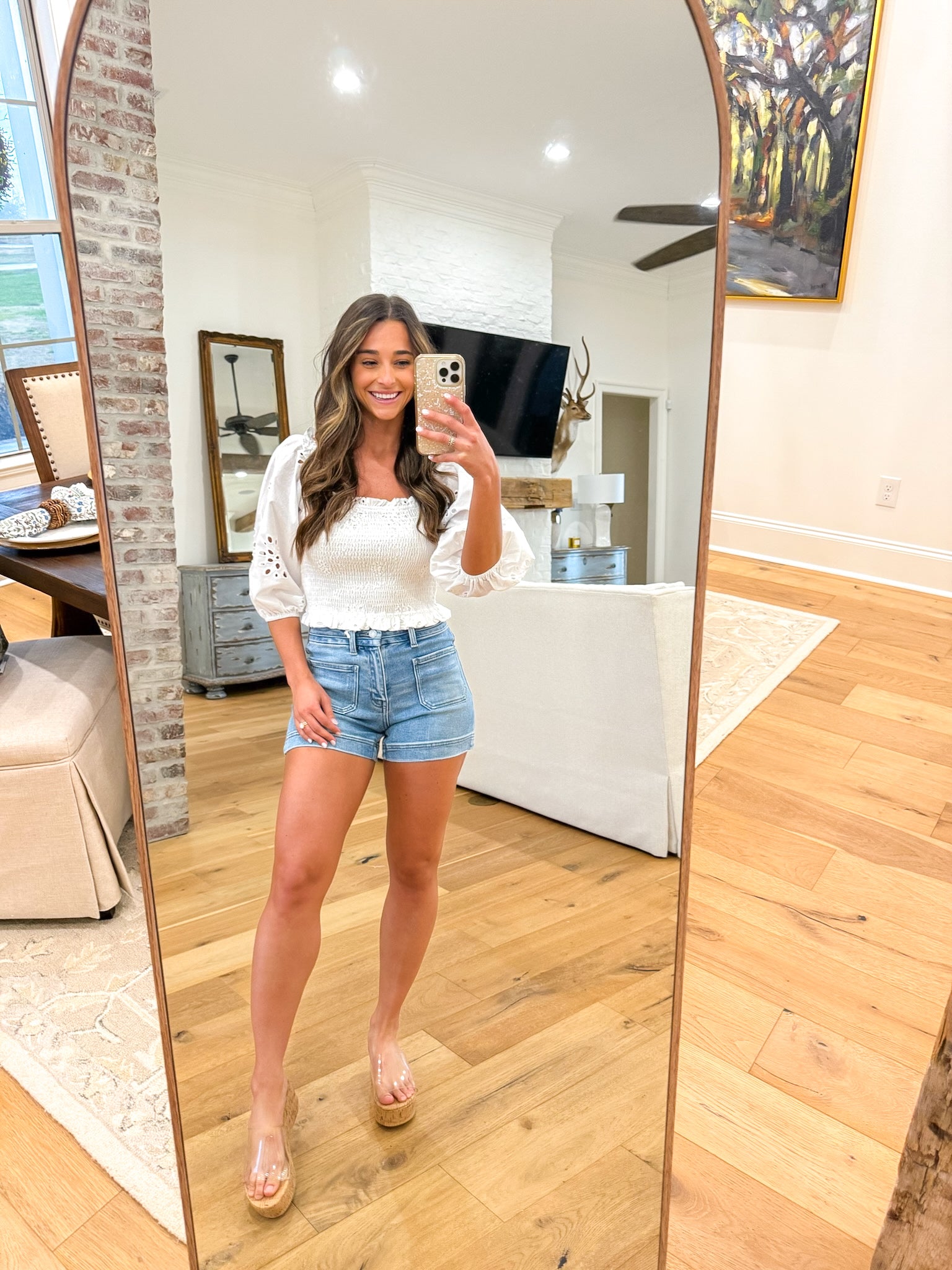 Bloomfield Smocked Top