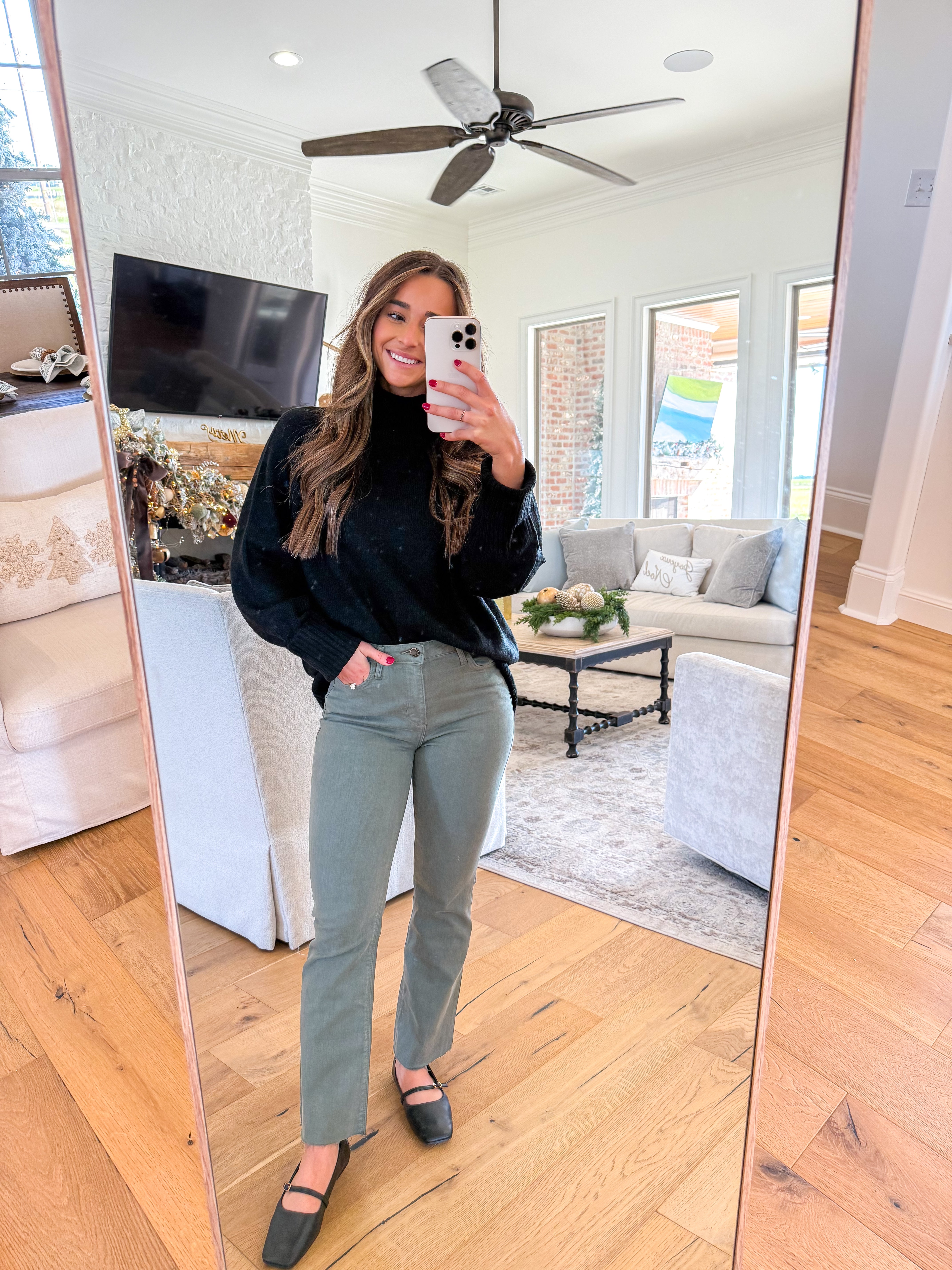 Classic Roll Over Turtleneck Black Sweater