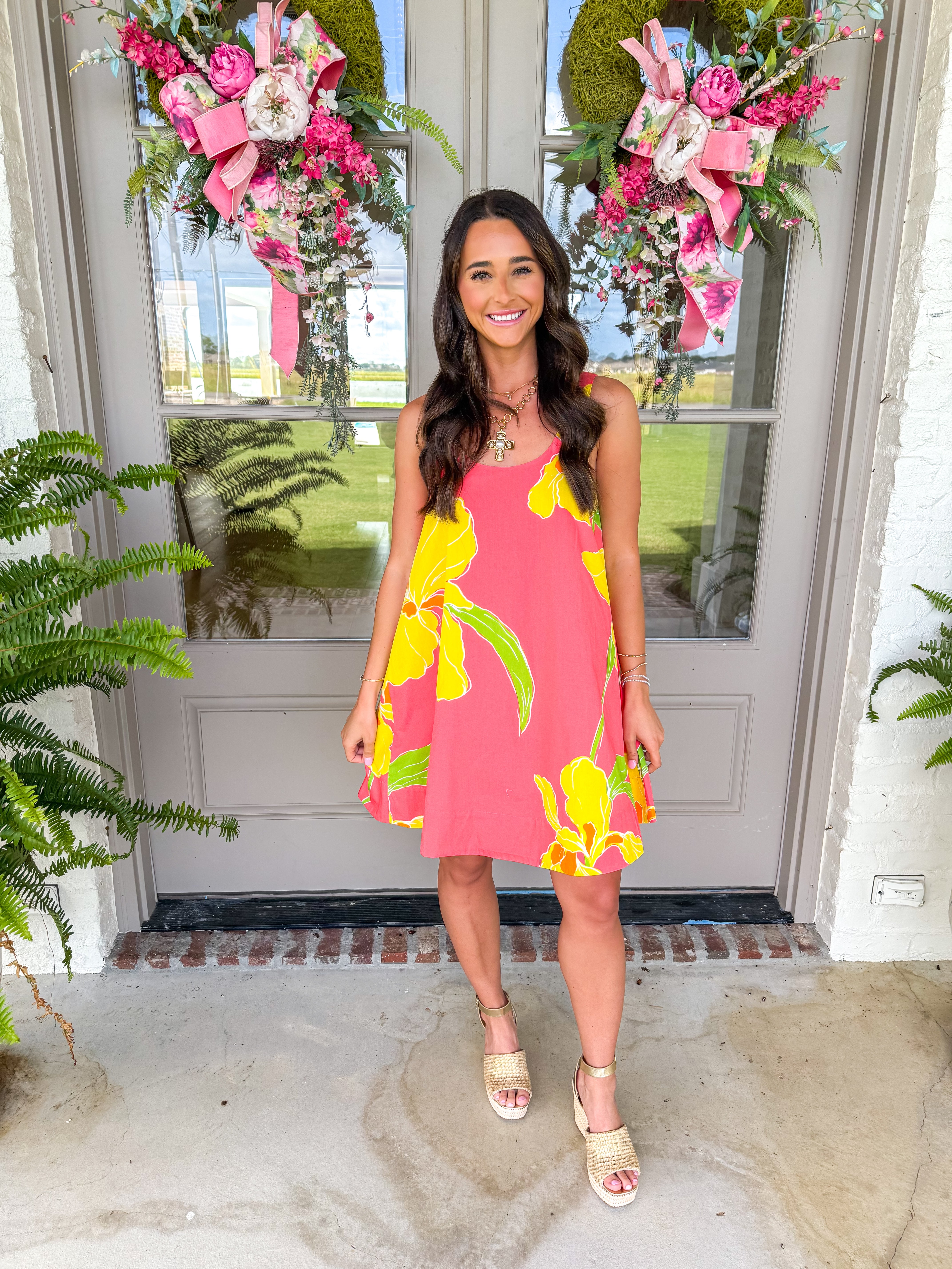 Sunny Days Floral Swing Dress