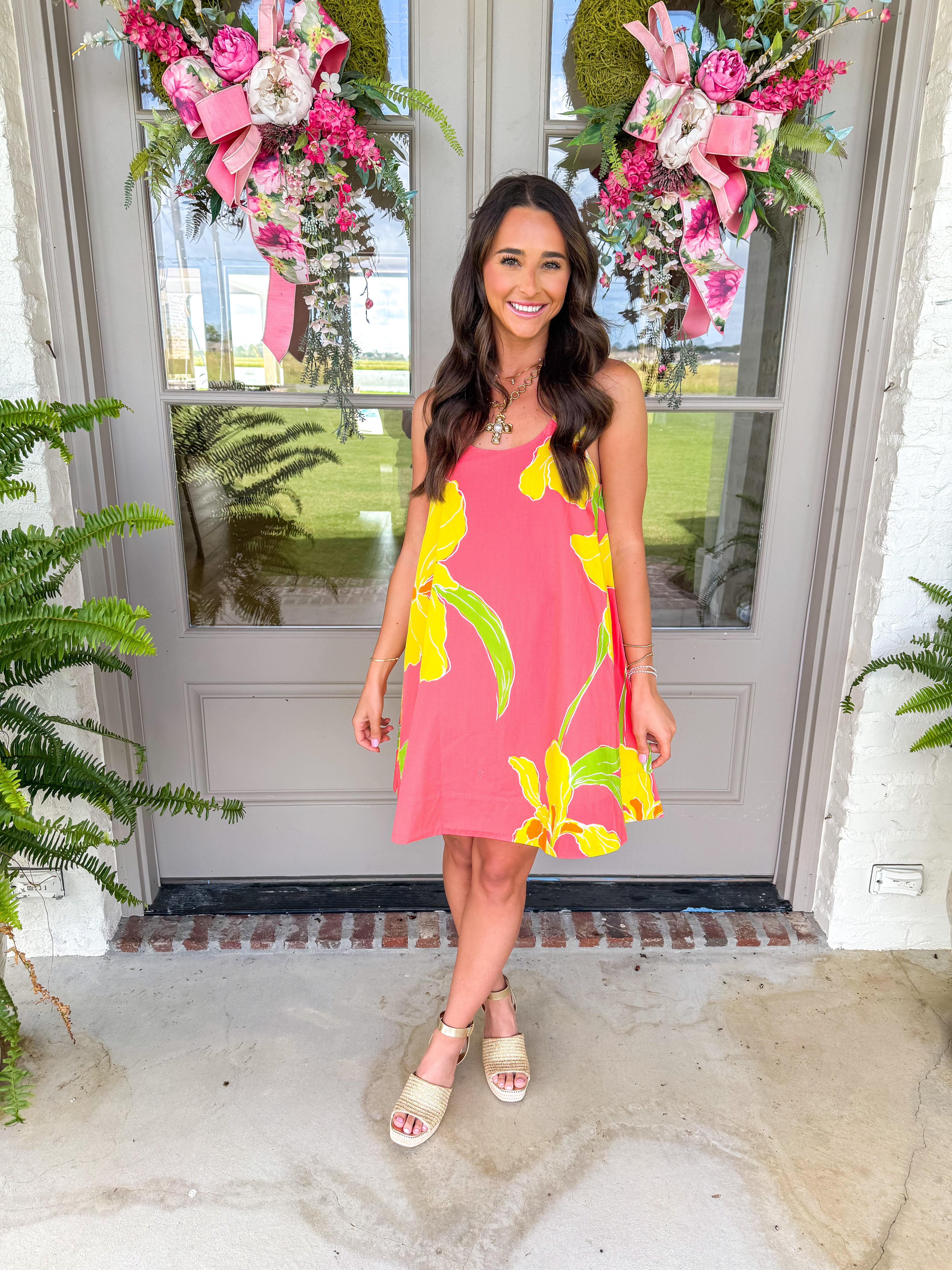 Sunny Days Floral Swing Dress