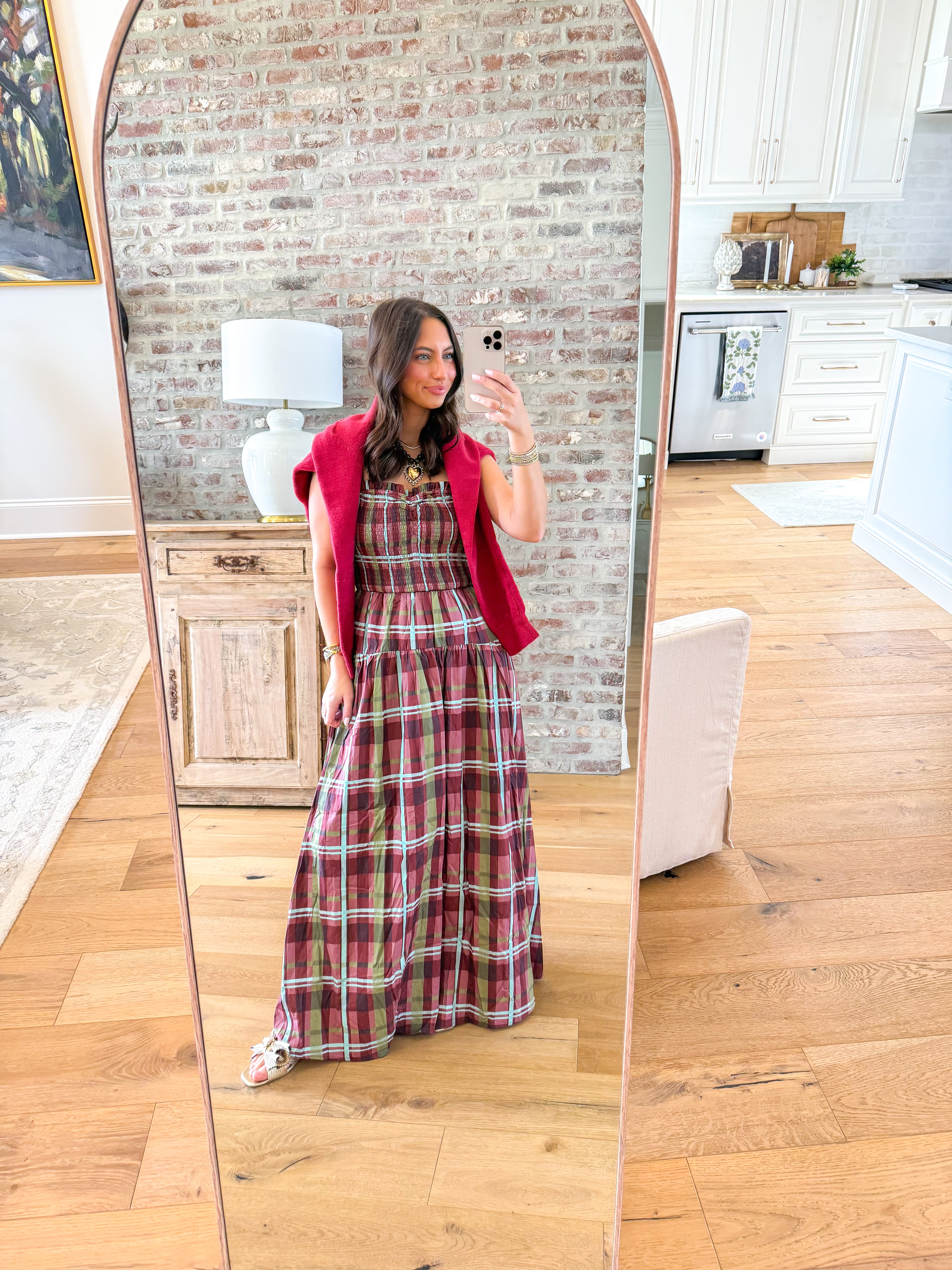 Autumn Color Plaid Maxi