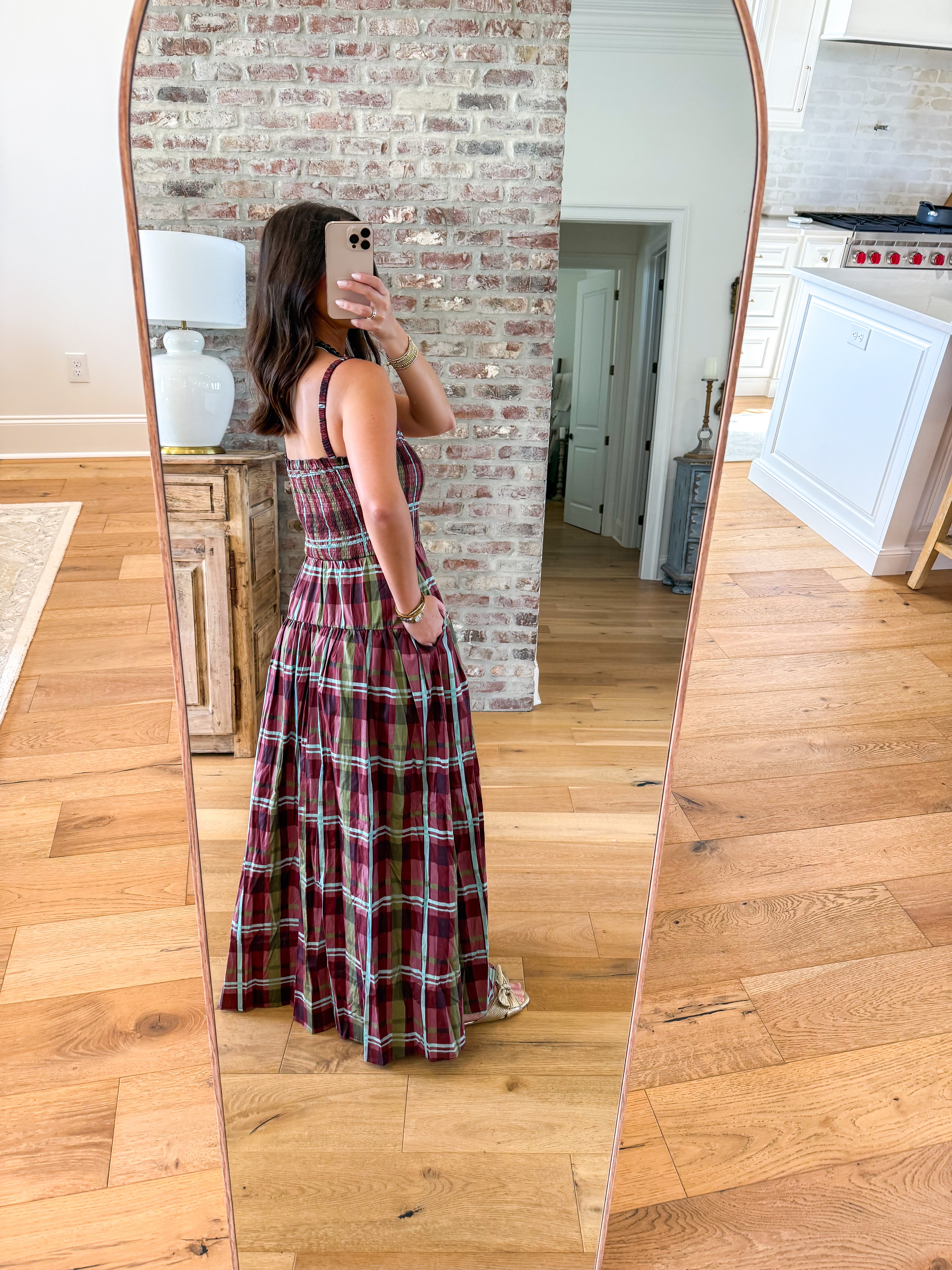 Autumn Color Plaid Maxi