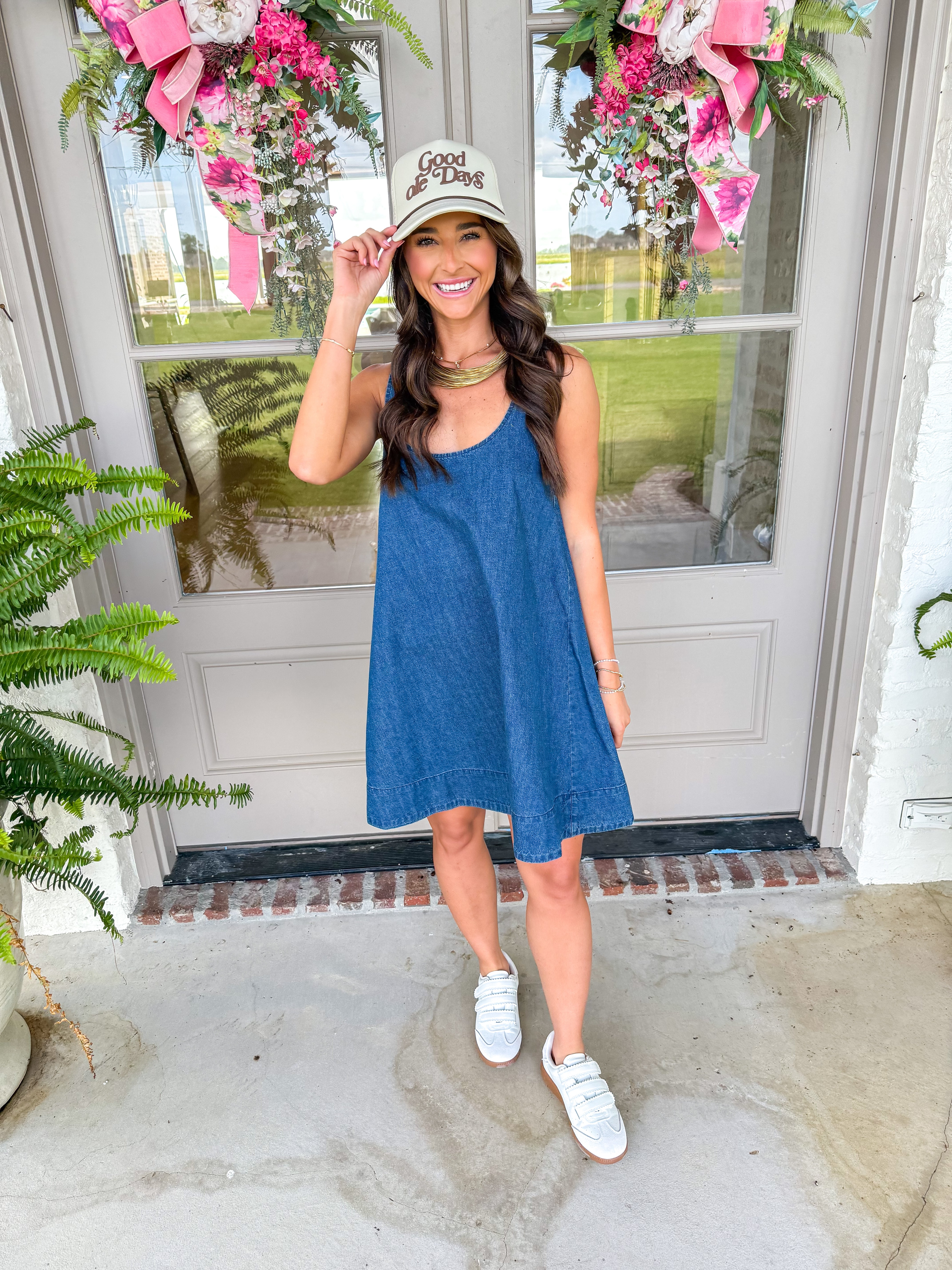 Luci Denim Swing Mini Dress