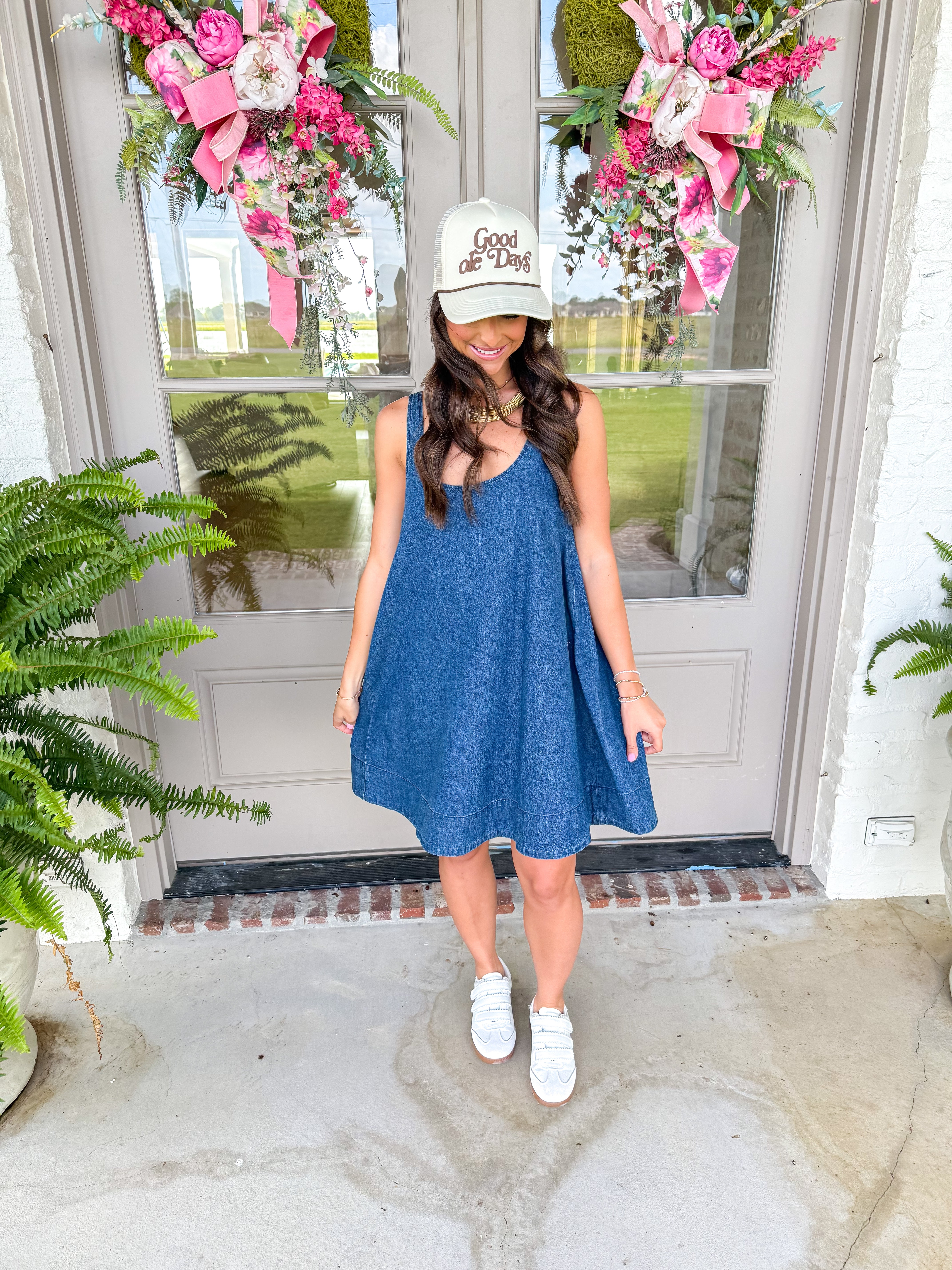 Luci Denim Swing Mini Dress