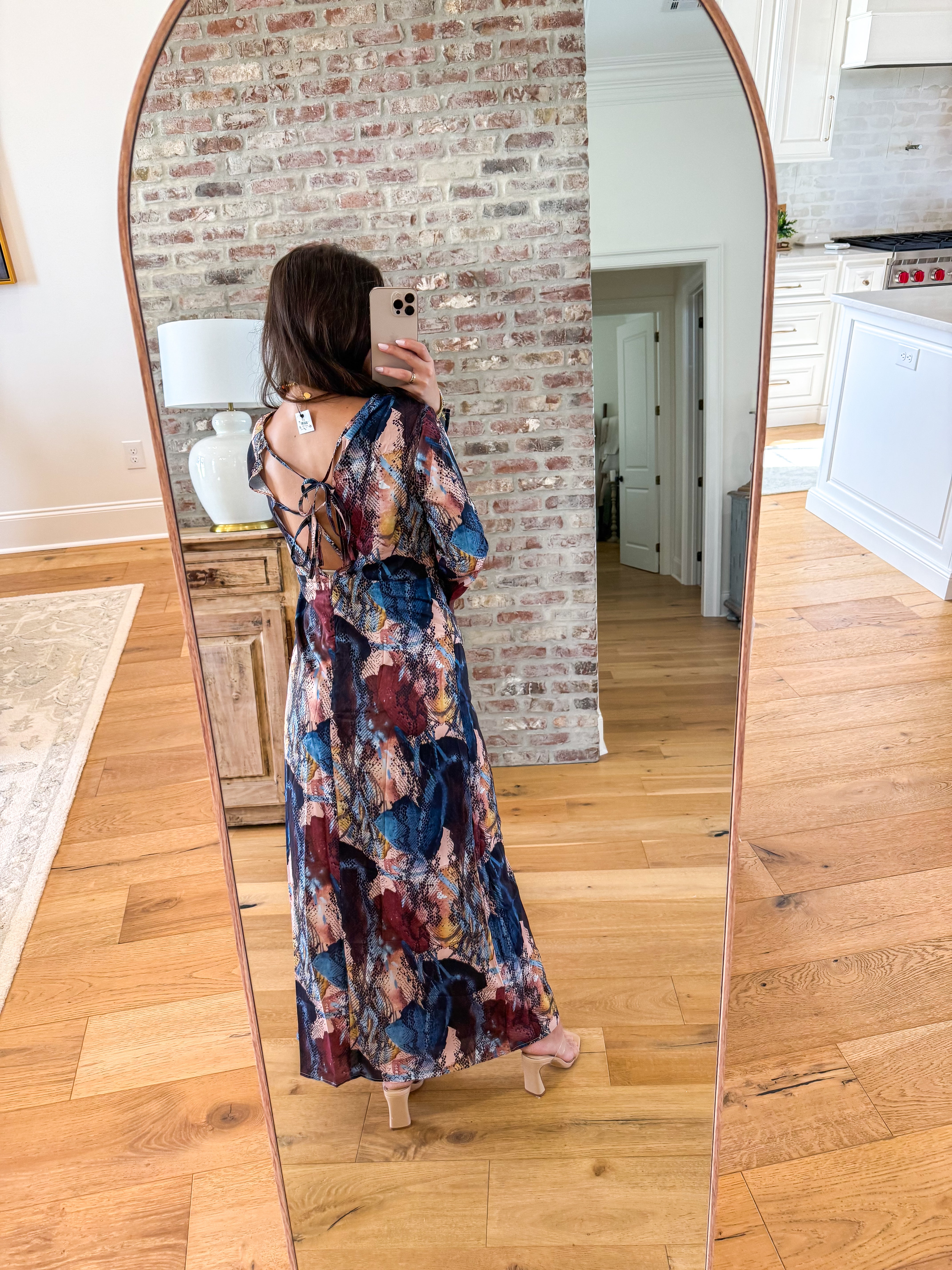 Wild Rose Snake Print Maxi