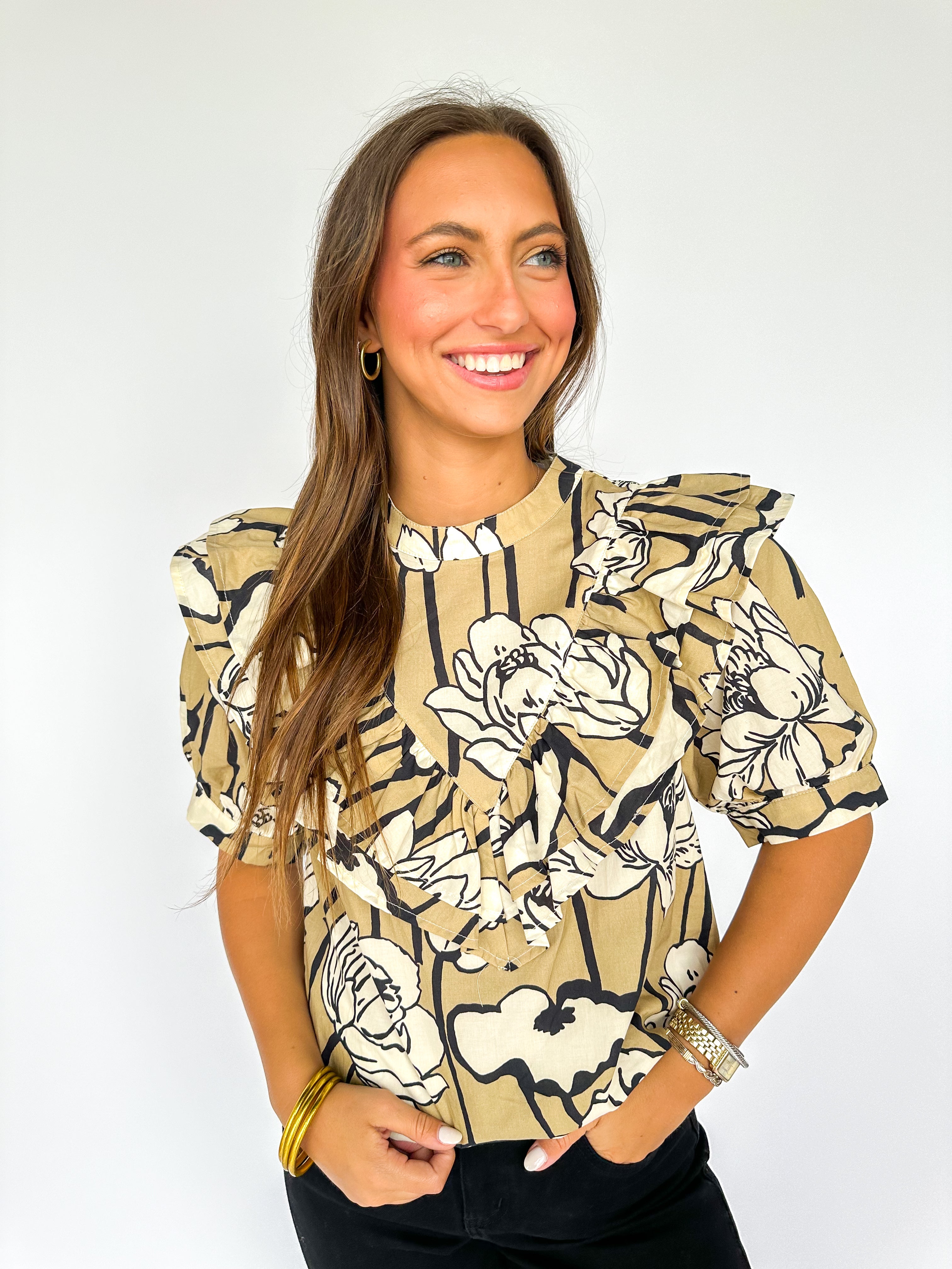 Whispering Moonlight Floral Top