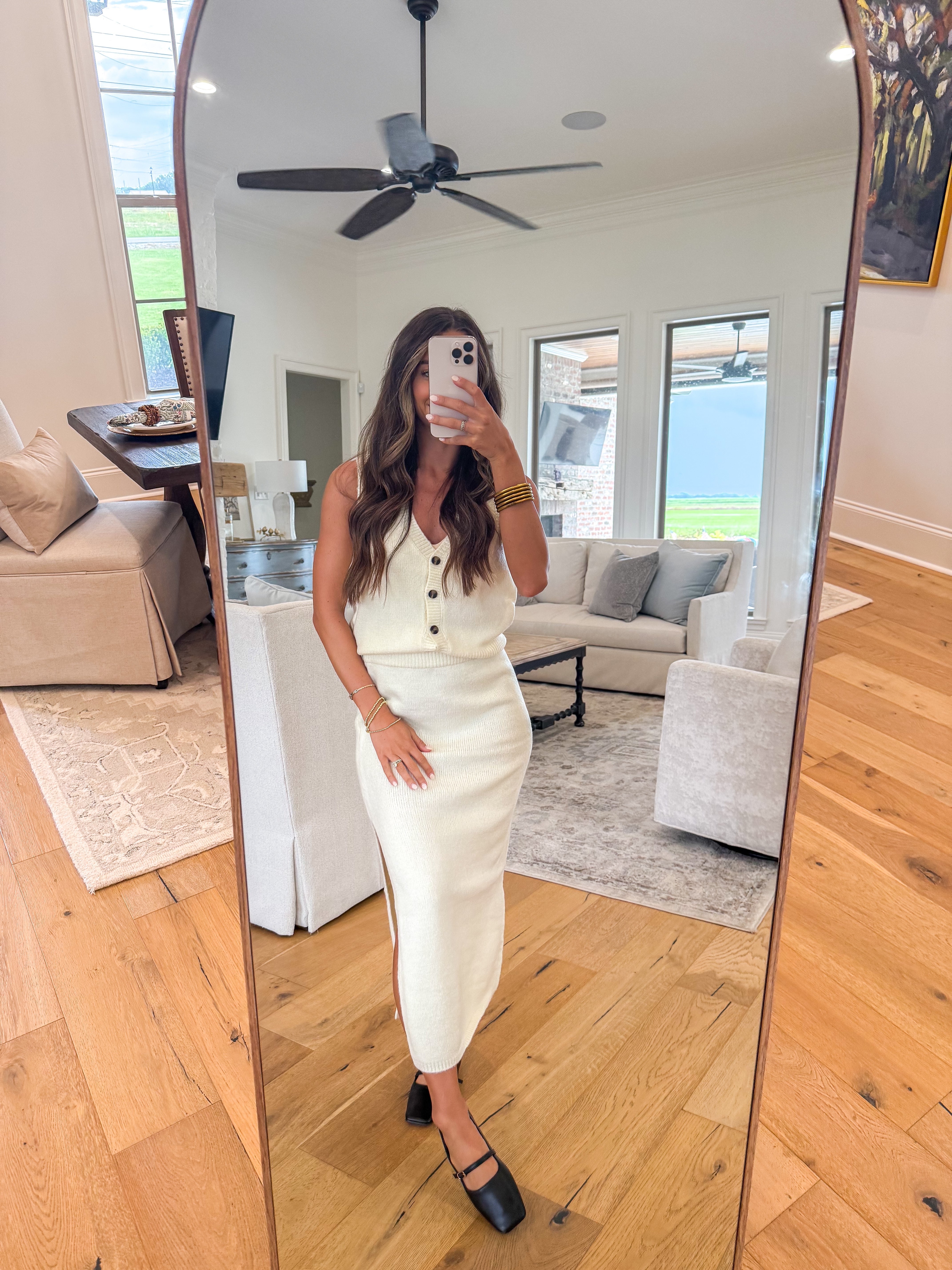 Elara Cream Knit Set