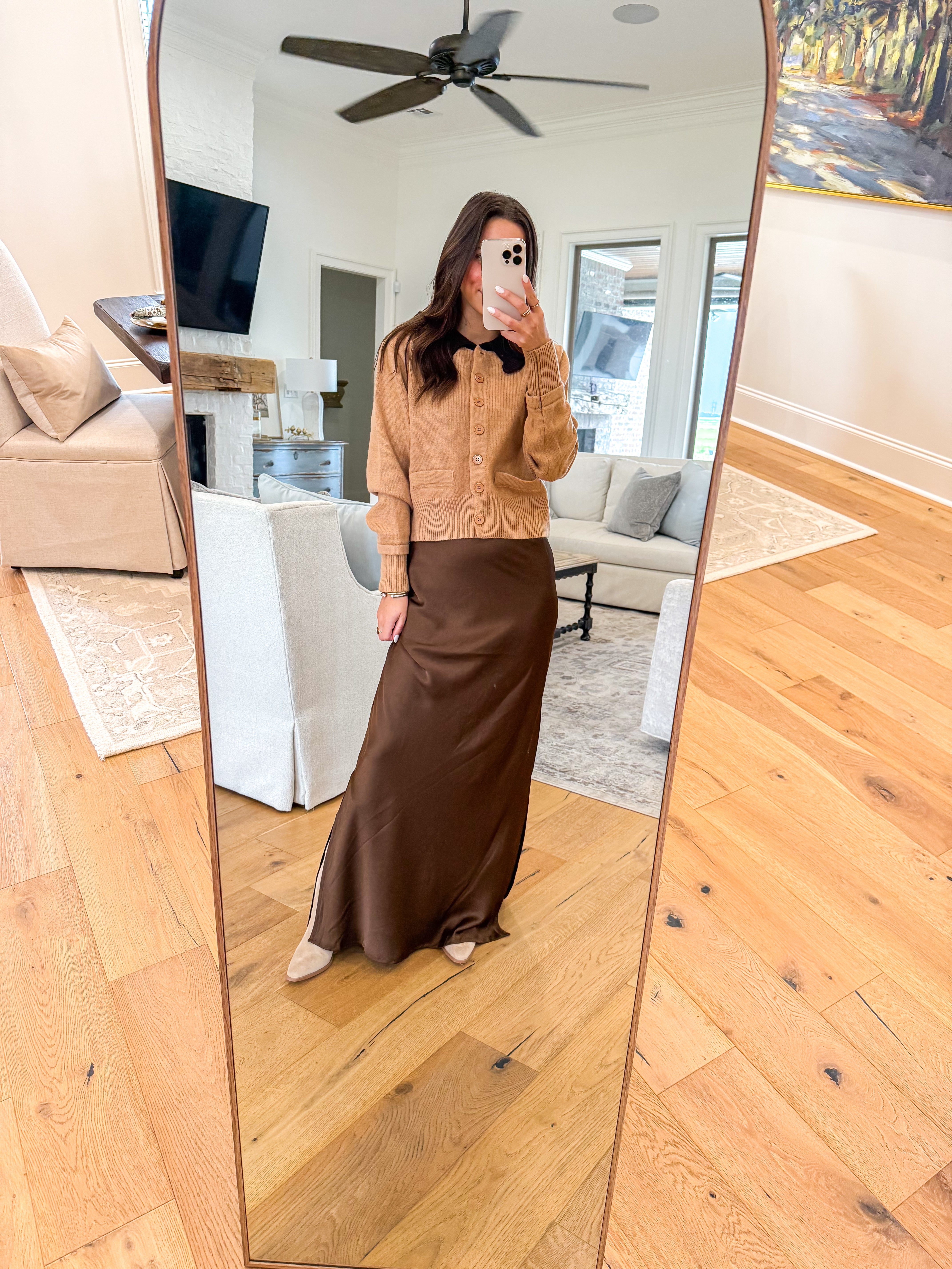 Chestnut Cream Cardigan