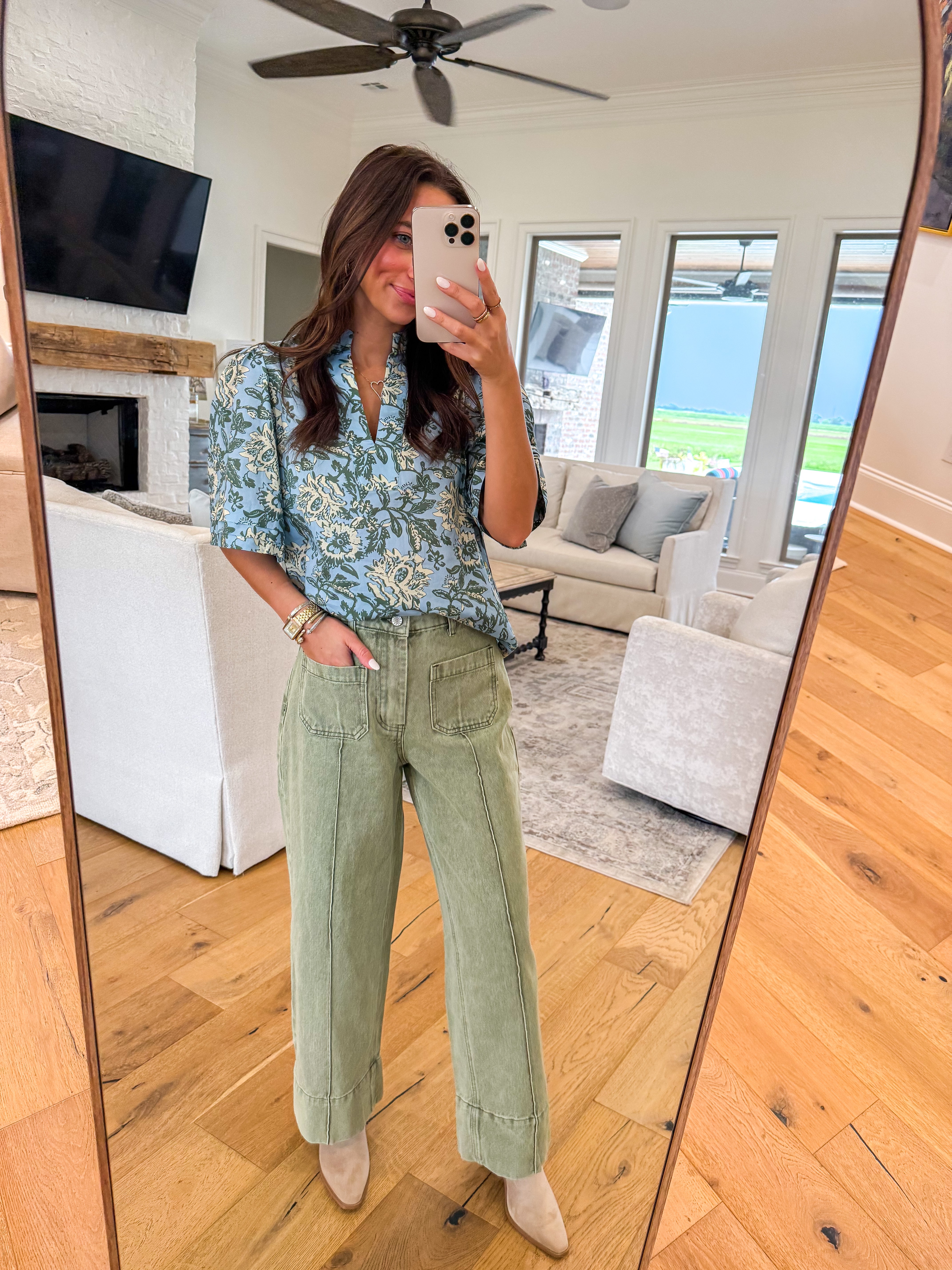 Rowan Utility Jean Olive