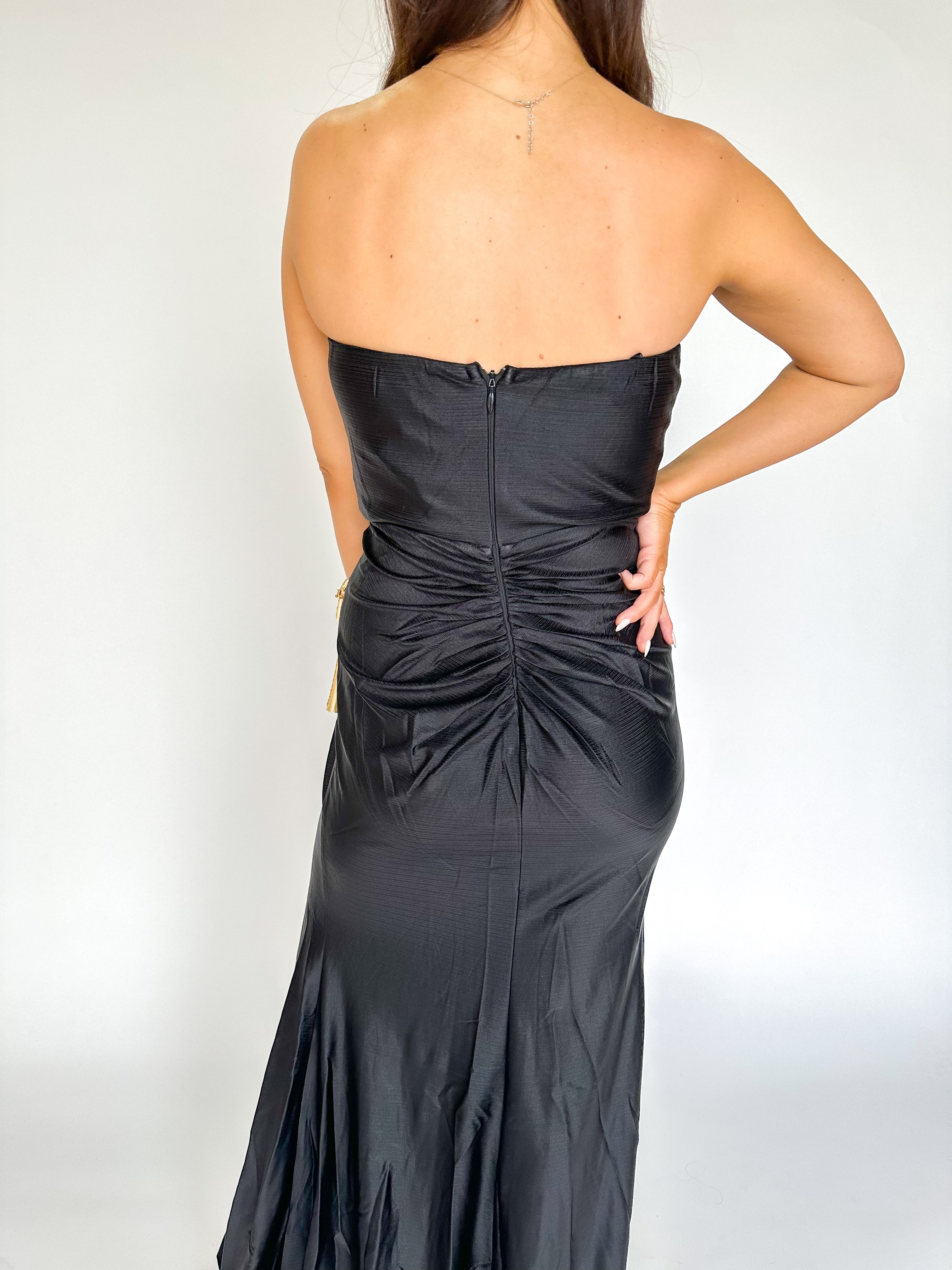 Elegant Edge Black Ball Gown