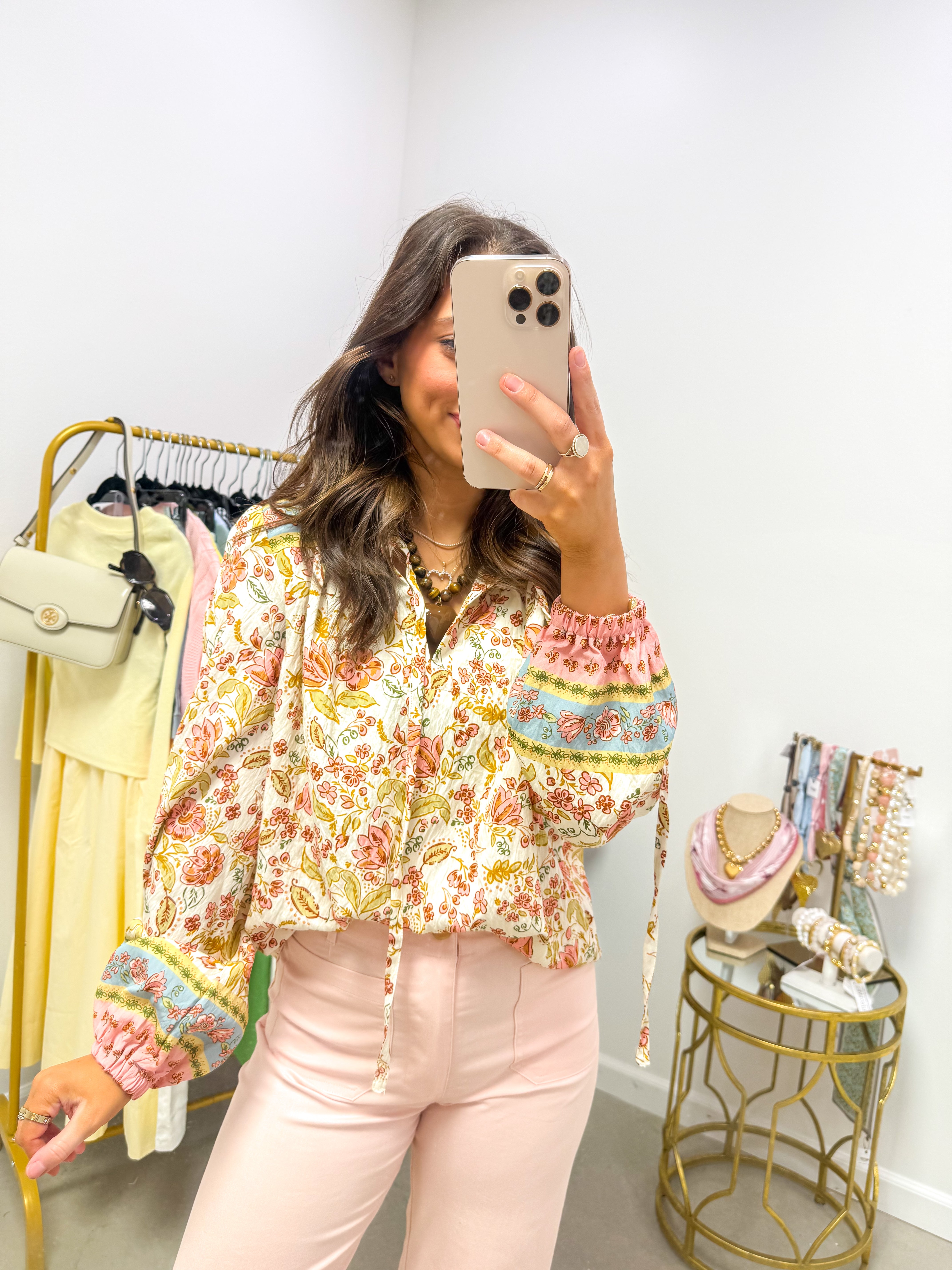 Blush Meadow Blouse