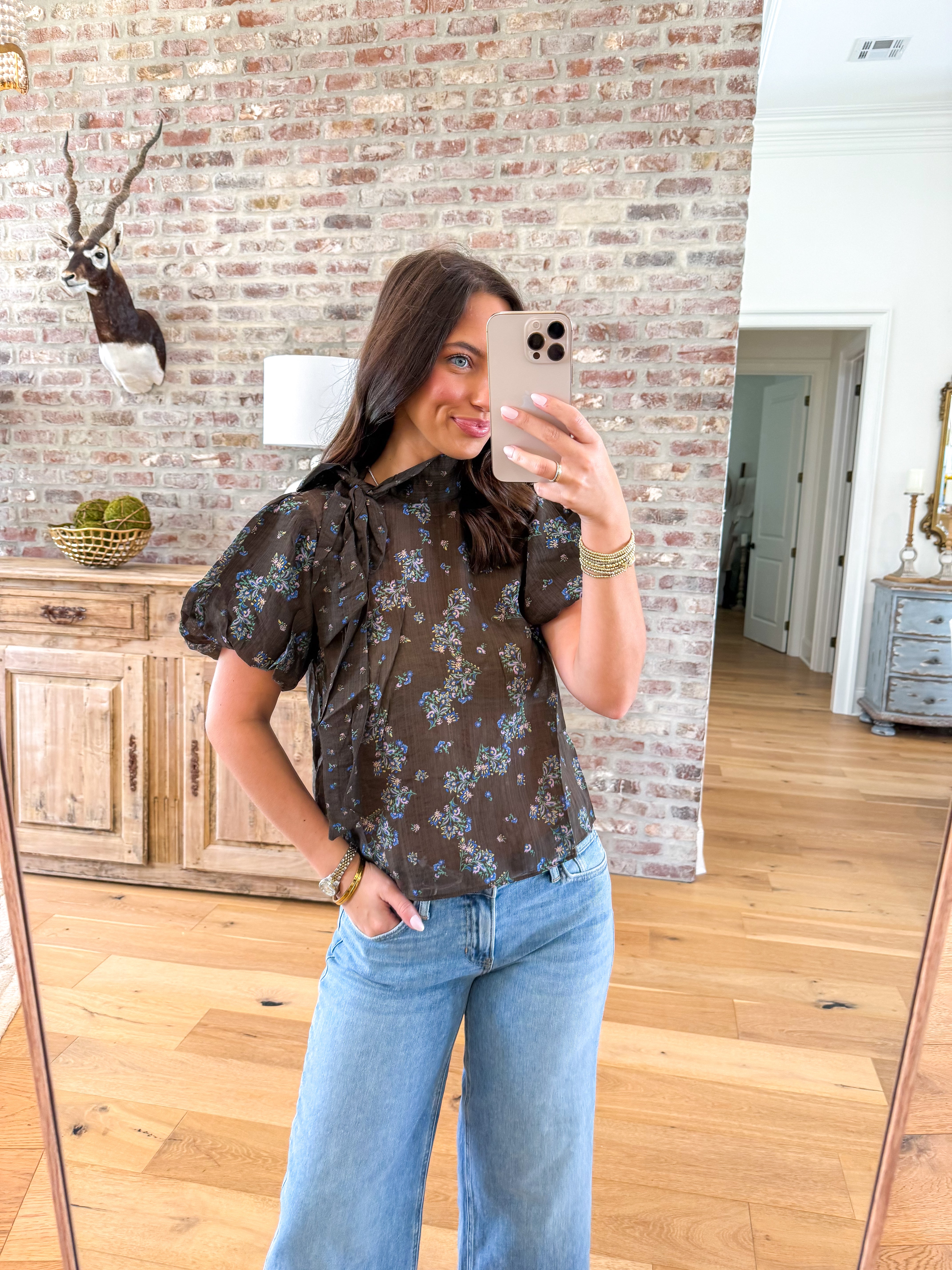 Lolaine Top Espresso Brown