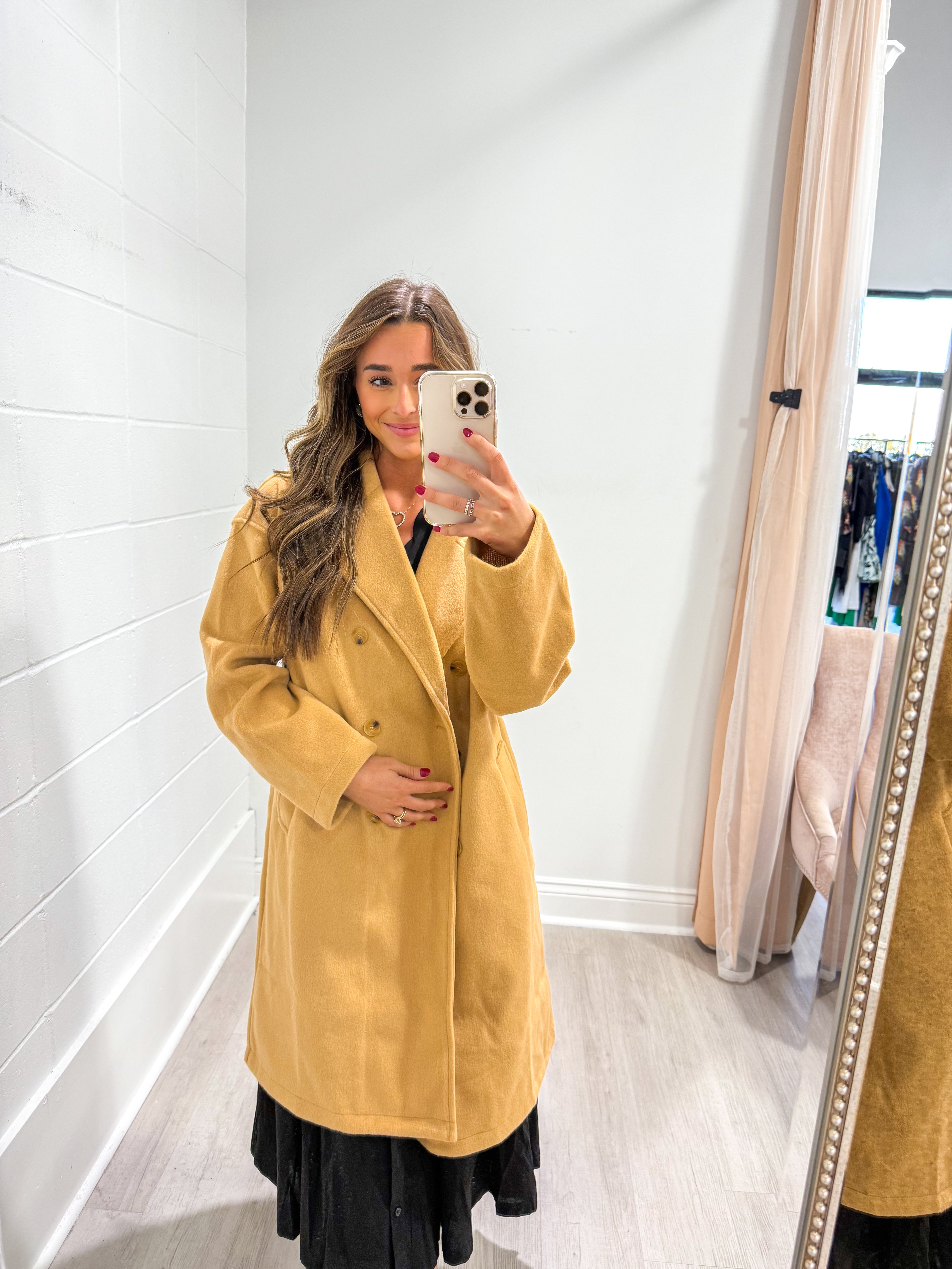 Chic Stroll Latte Coat