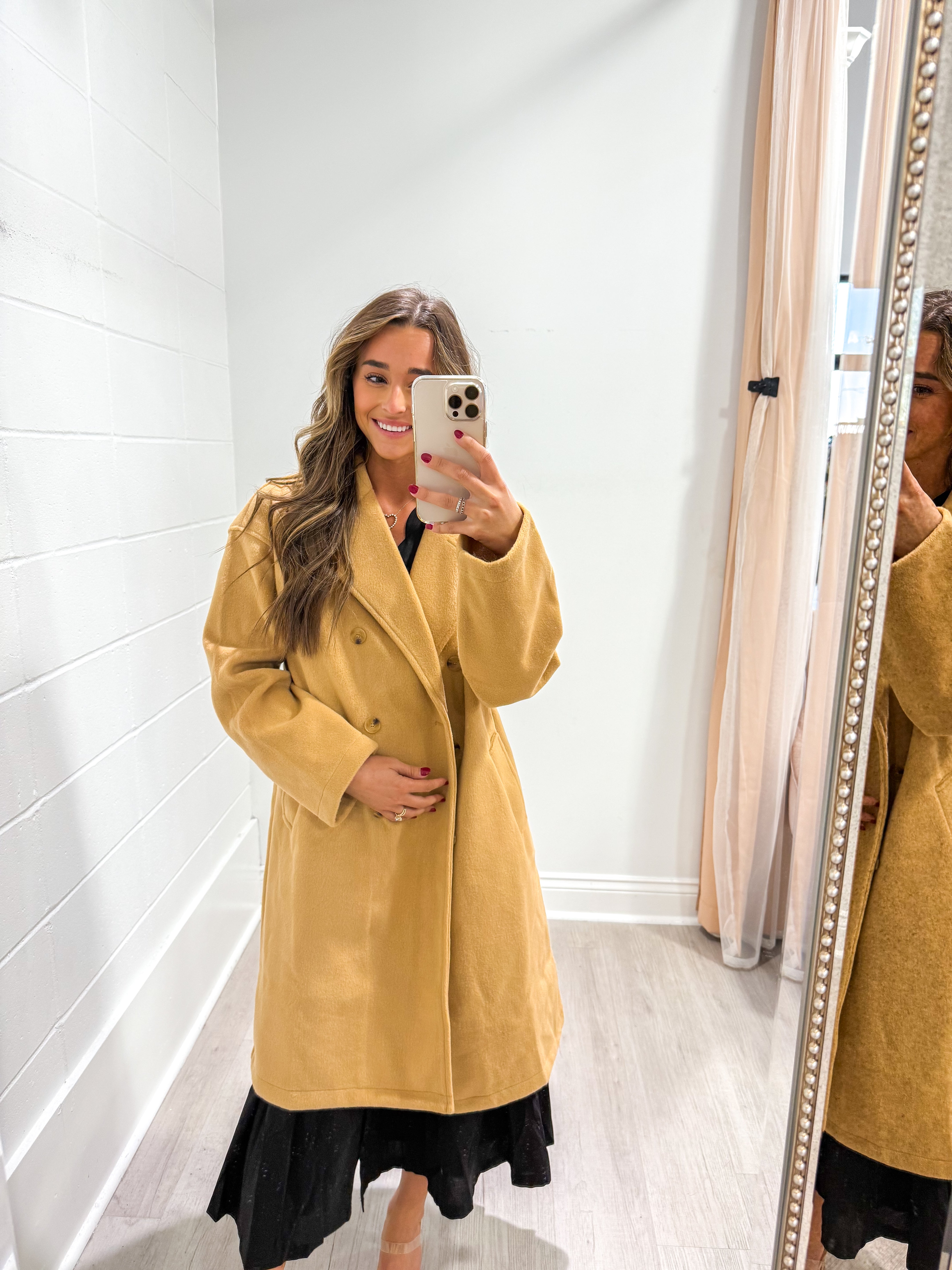 Chic Stroll Latte Coat