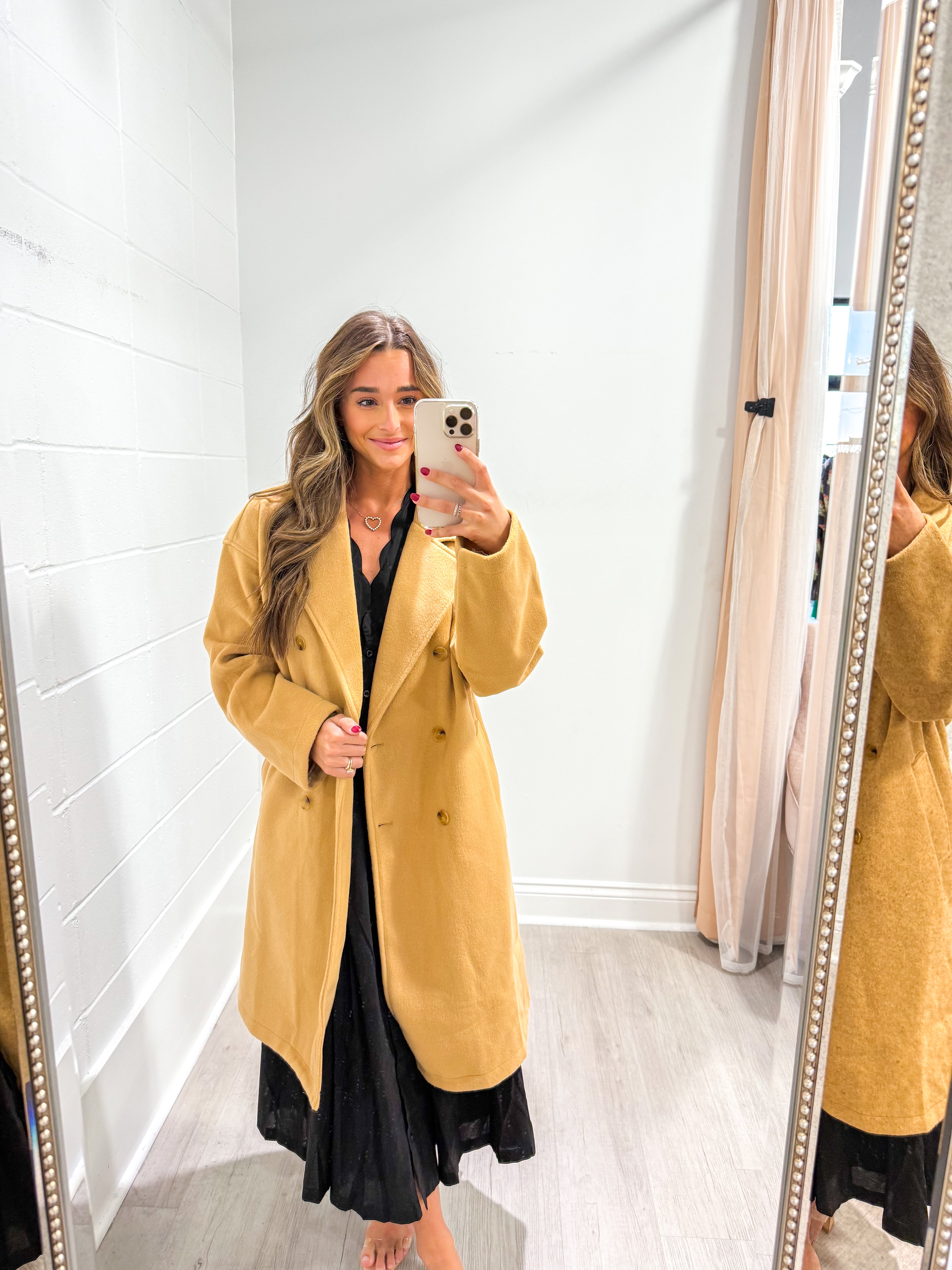 Chic Stroll Latte Coat