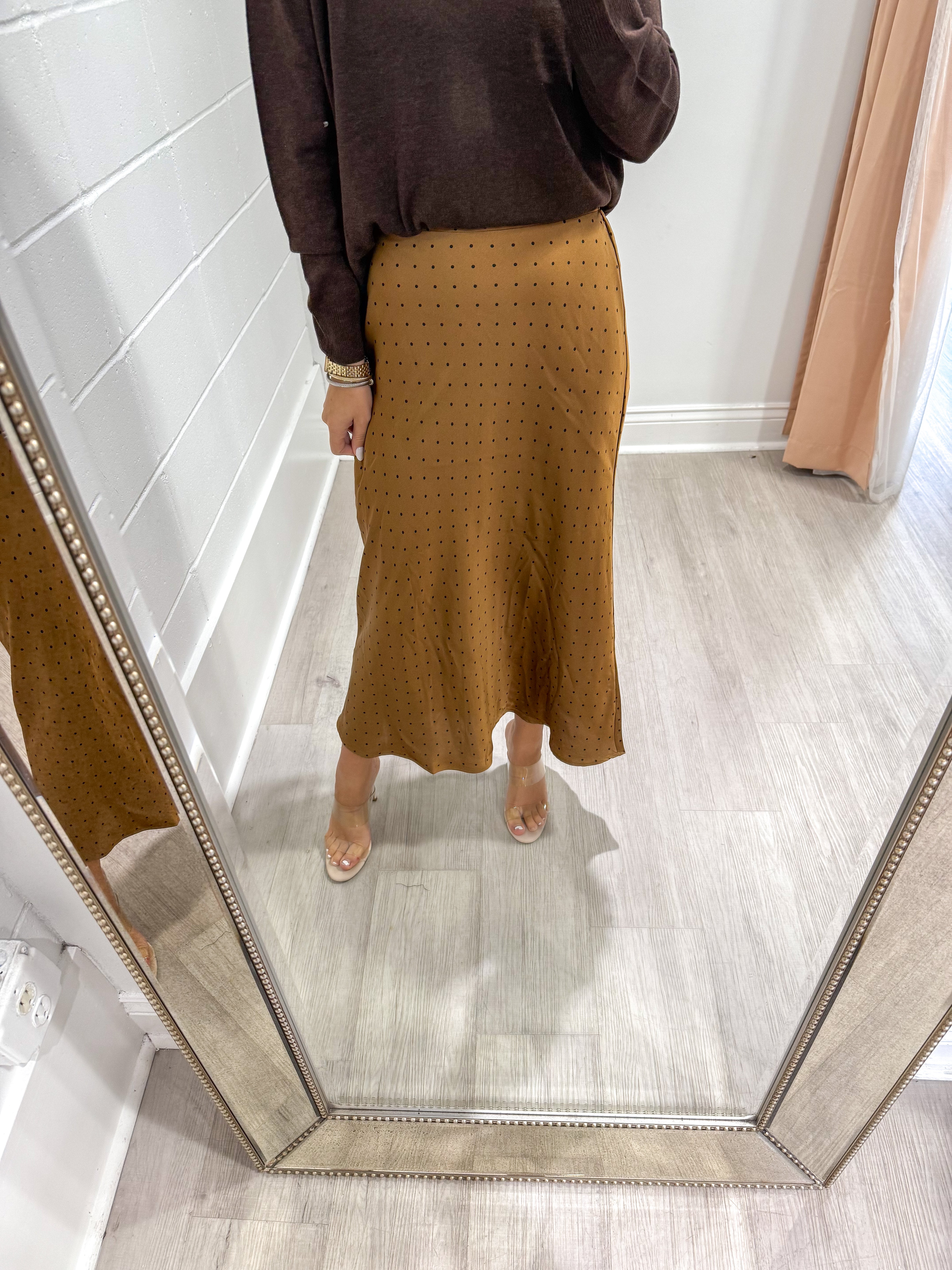 Coco Dot Midi Skirt