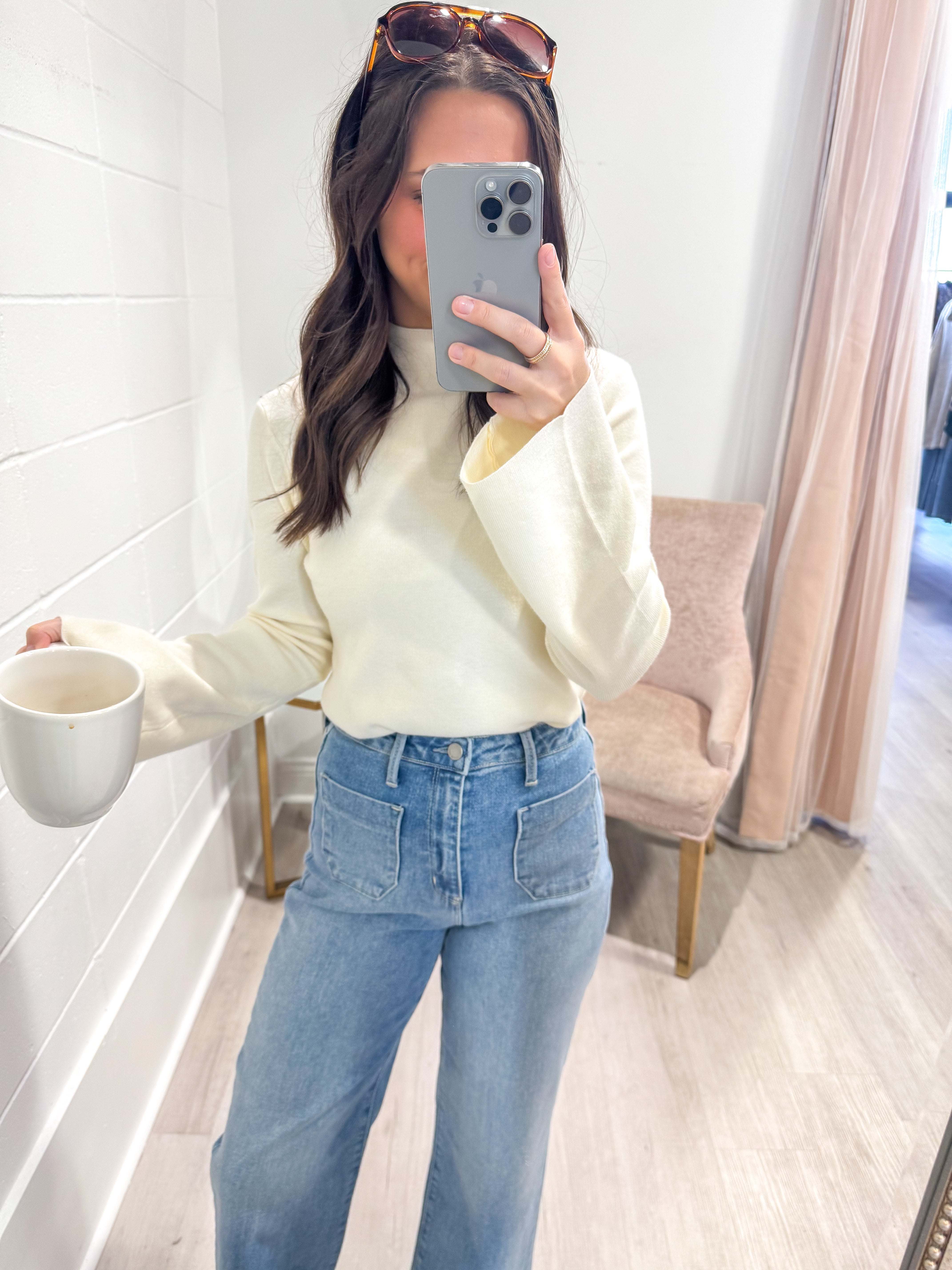 Quiet Days Cream Sweater