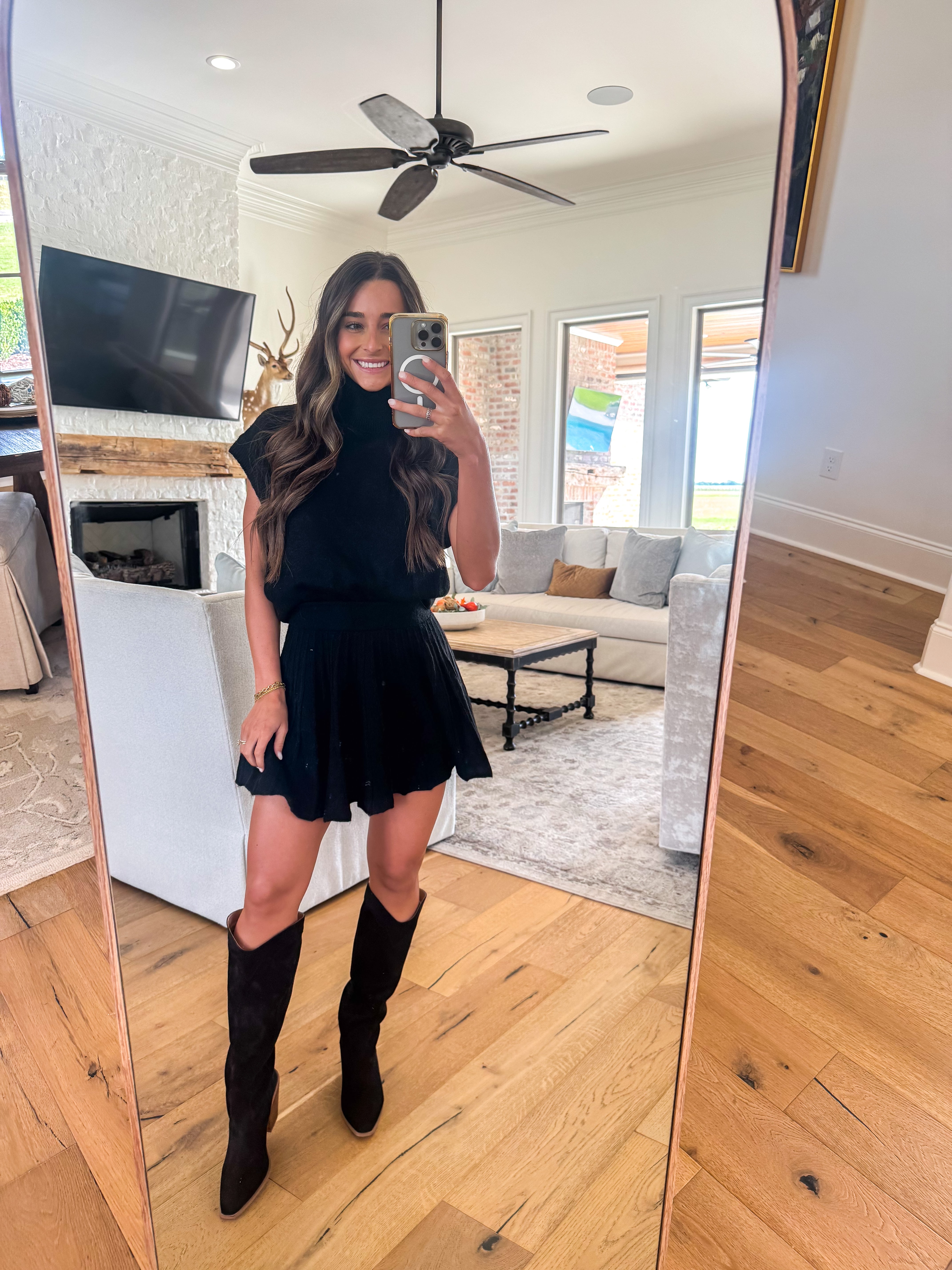 Liora Sweater Set Black