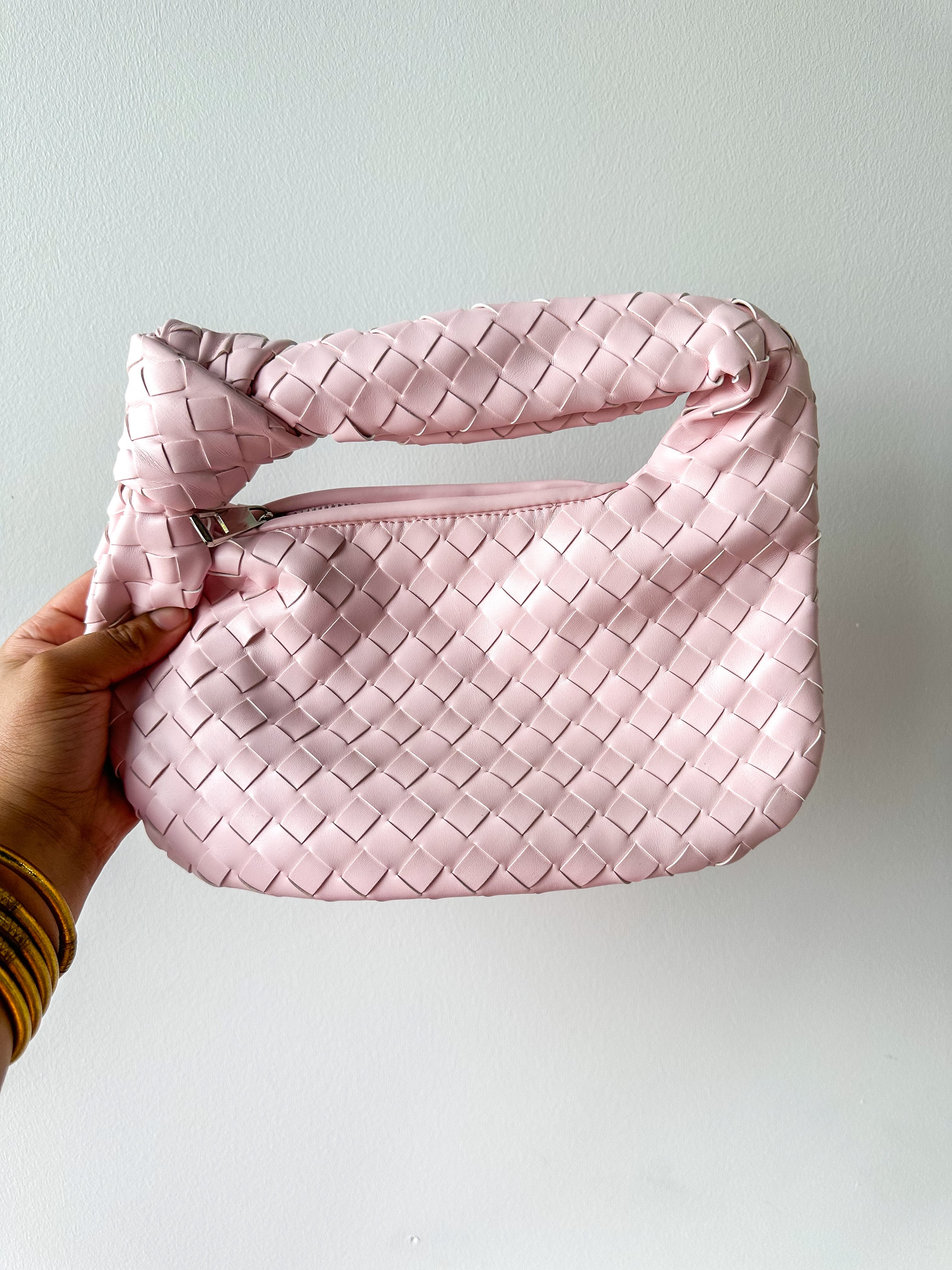 Braided Hattie Bag Light Pink