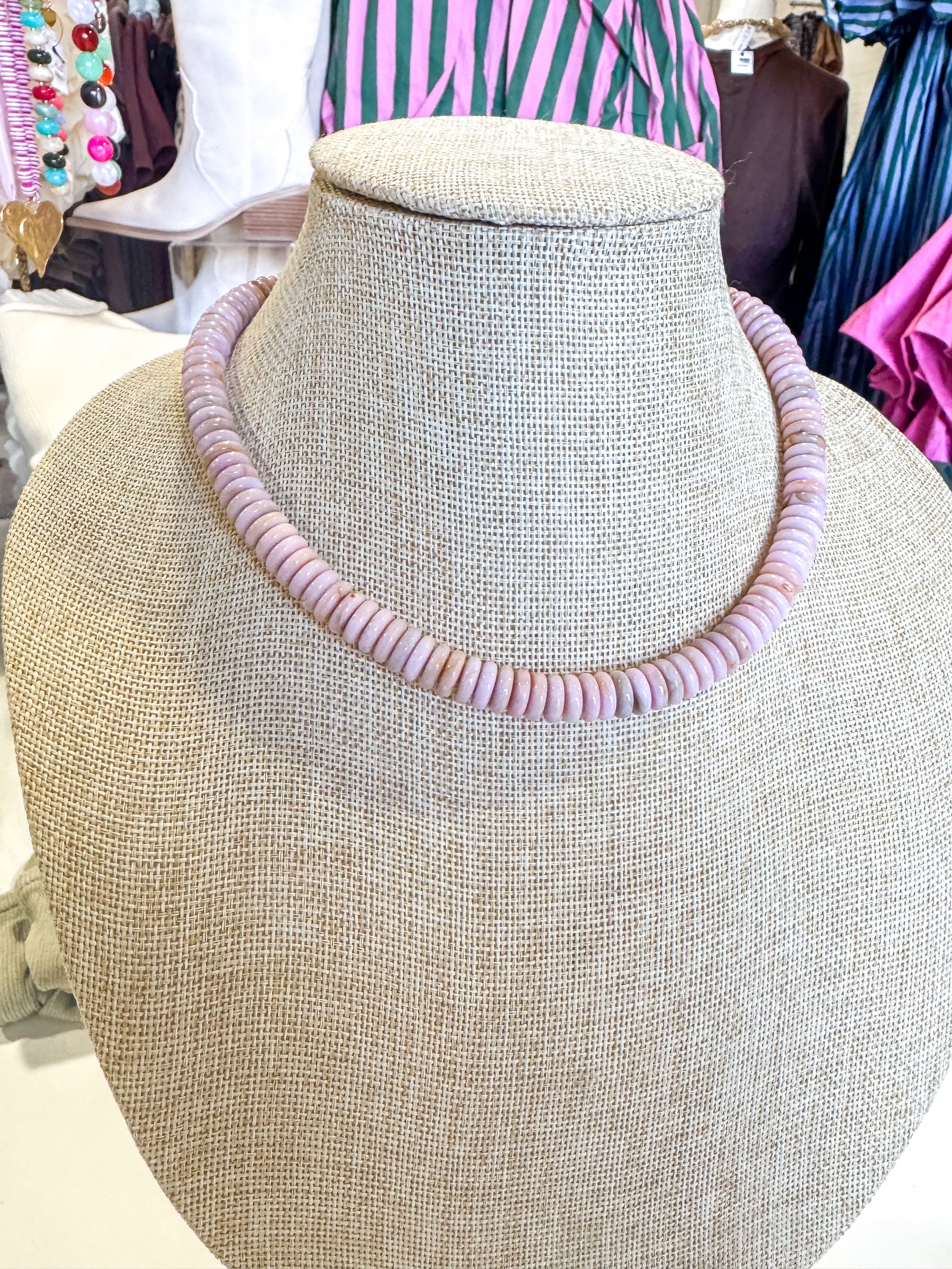 Pink Small Beaded Necklace