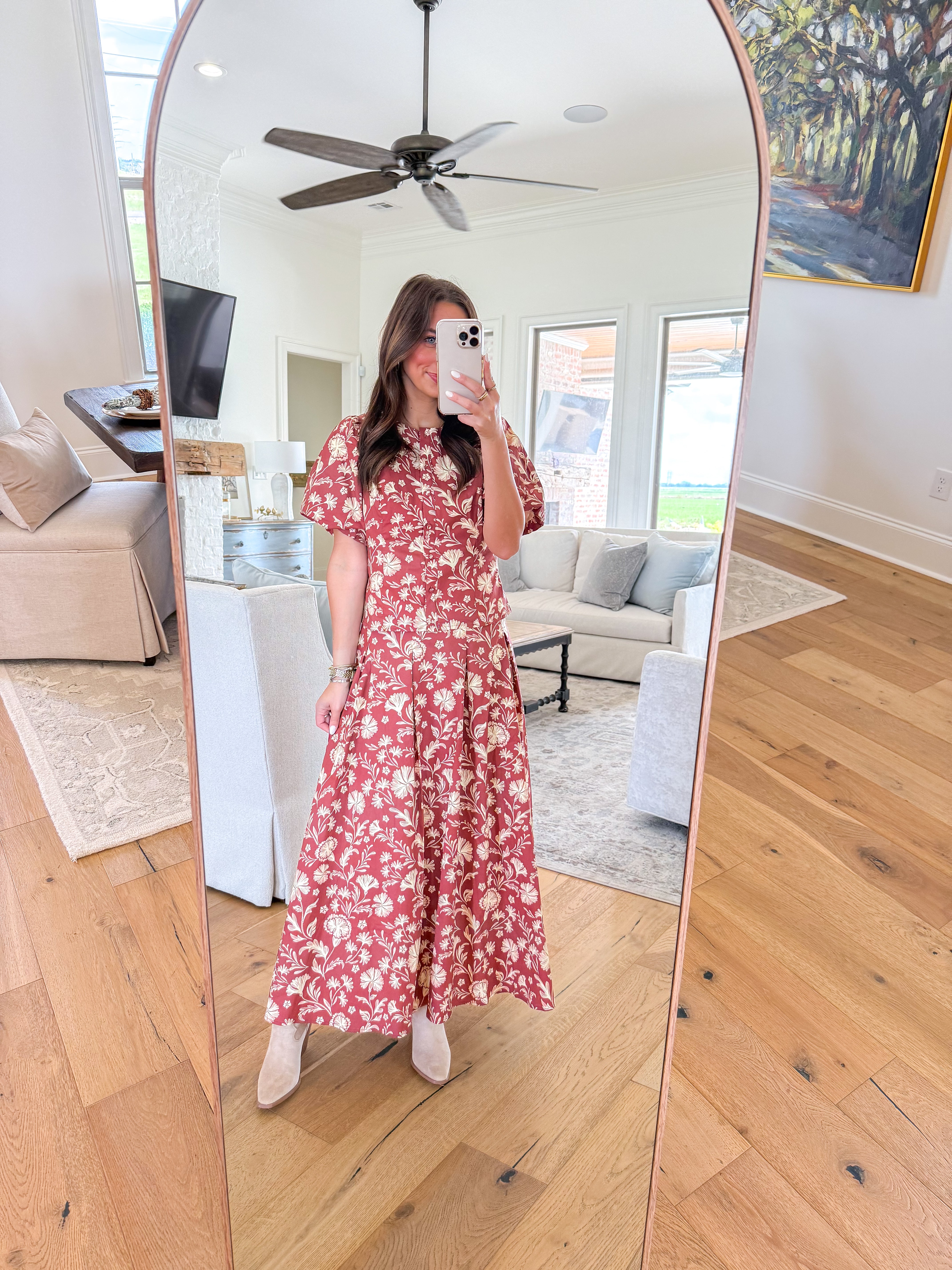 Camellia Floral Skirt Set