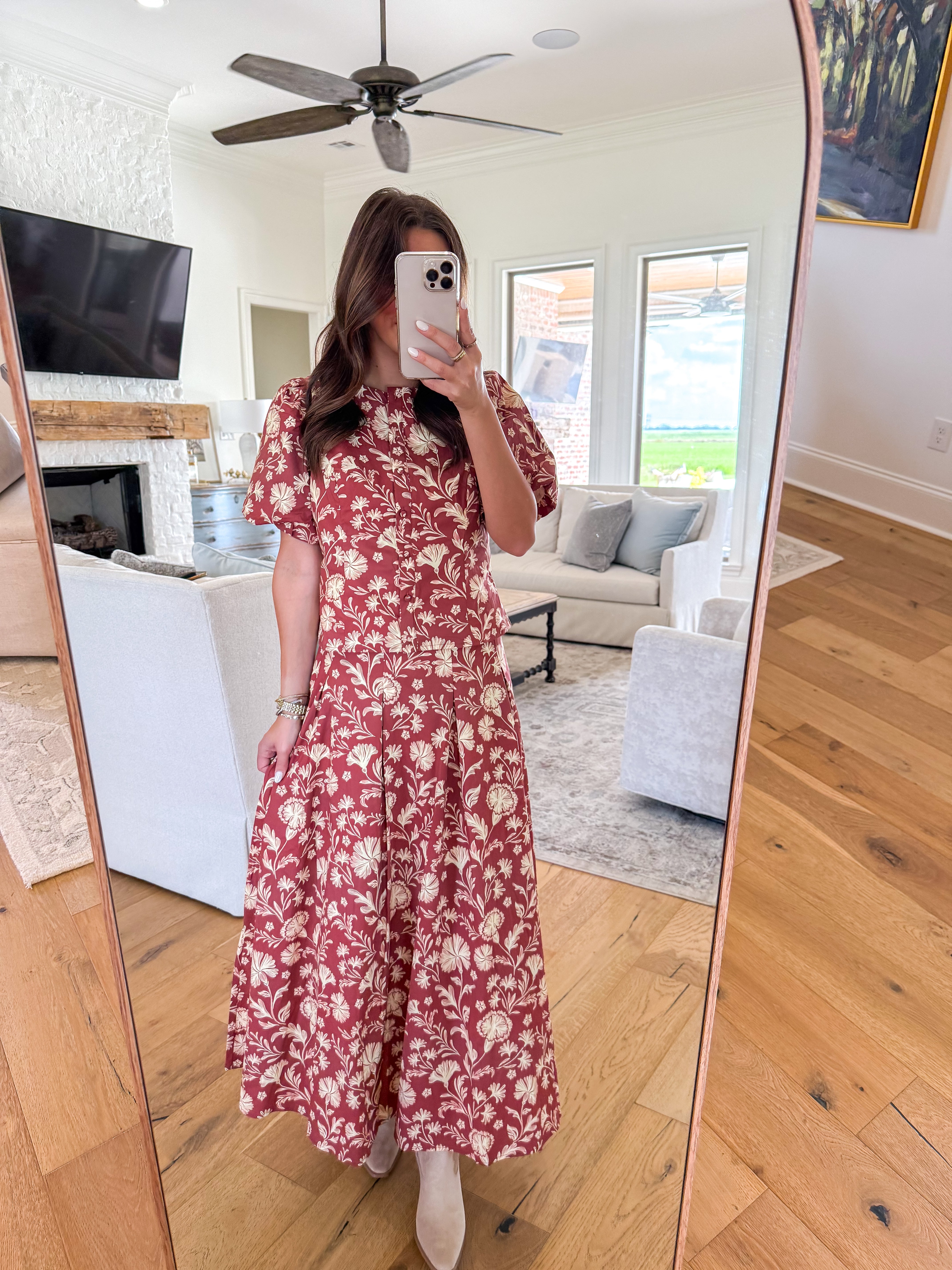 Camellia Floral Skirt Set