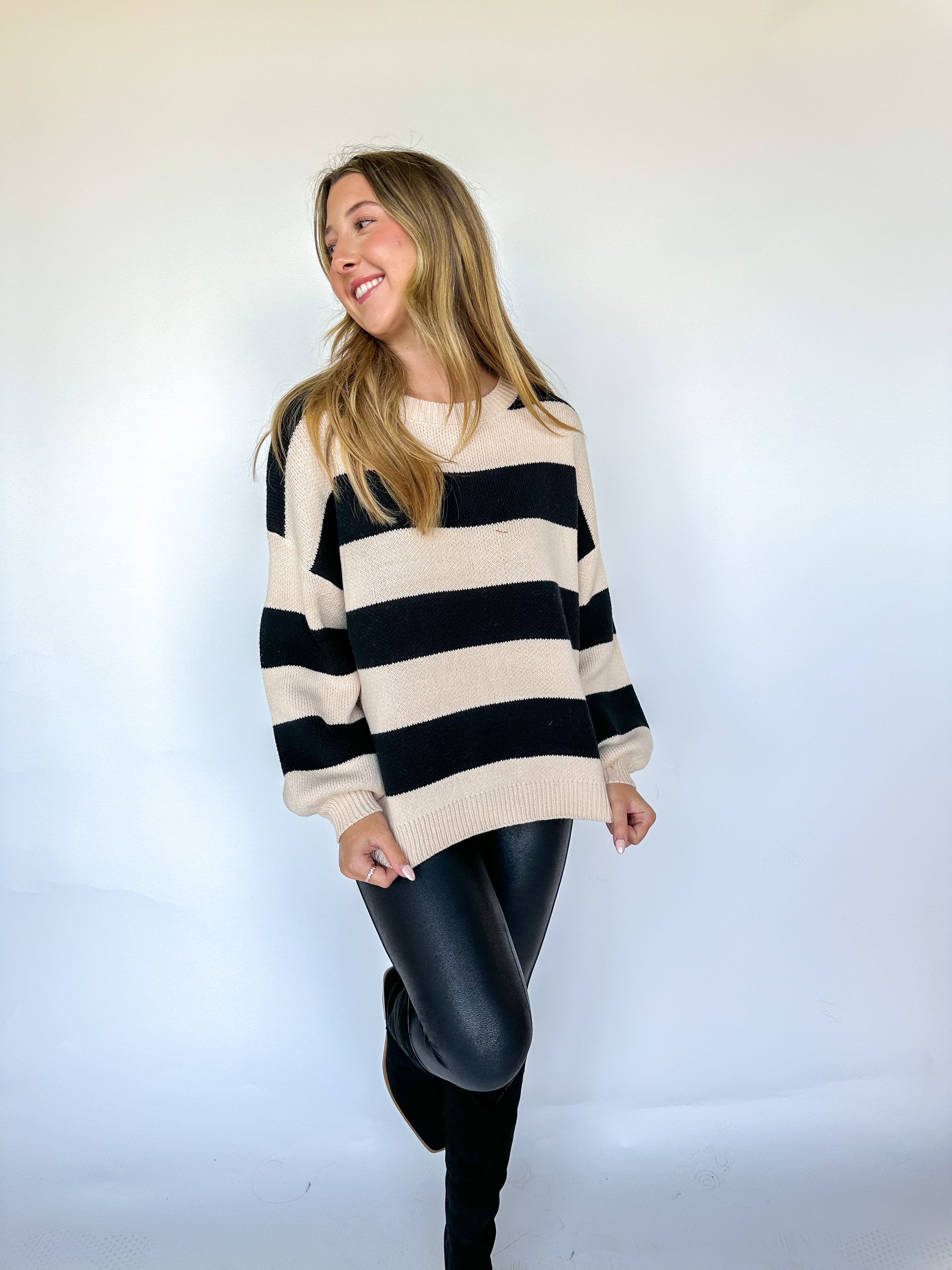 By The Fireplace Striped Sweater