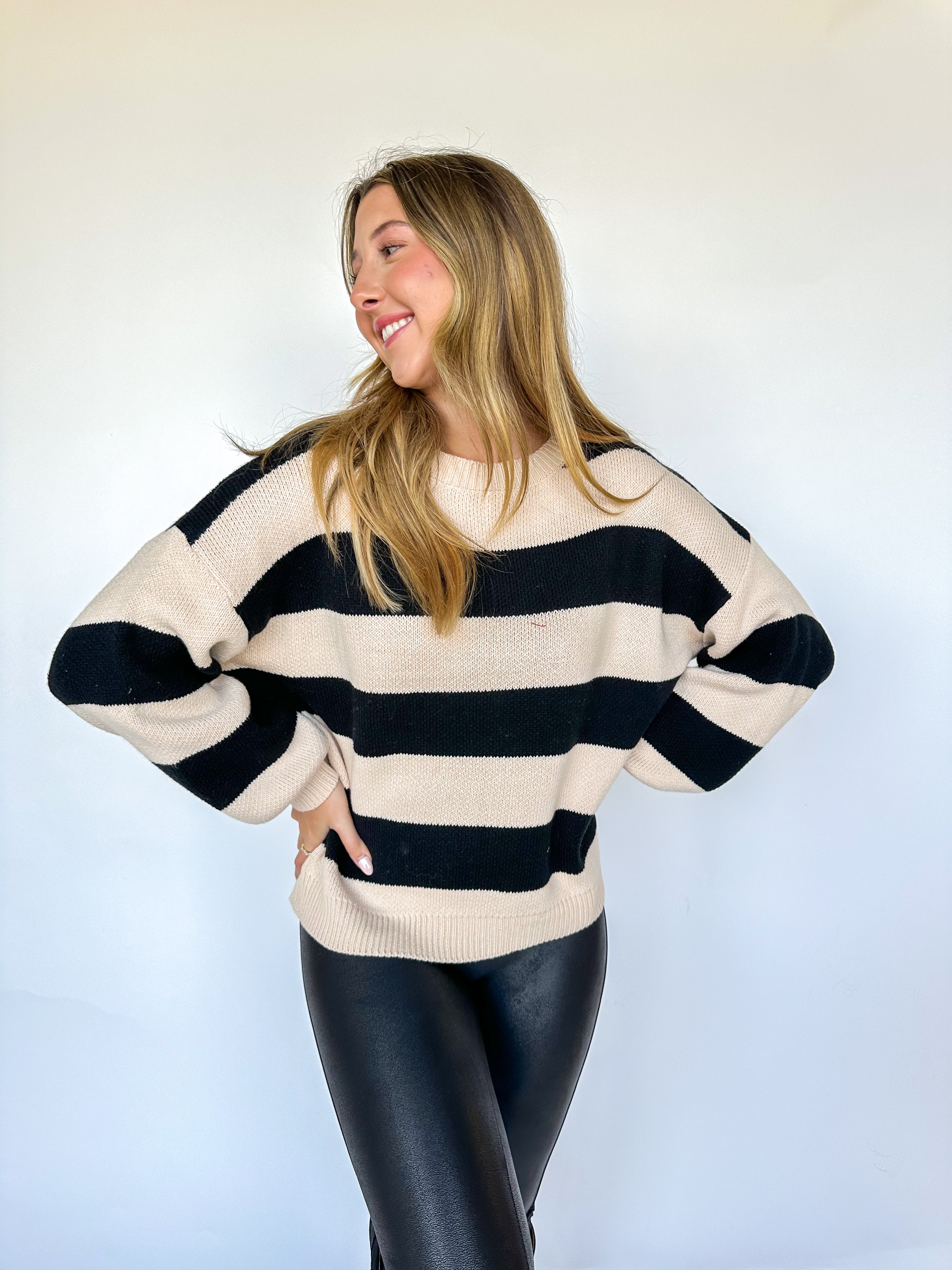 By The Fireplace Striped Sweater