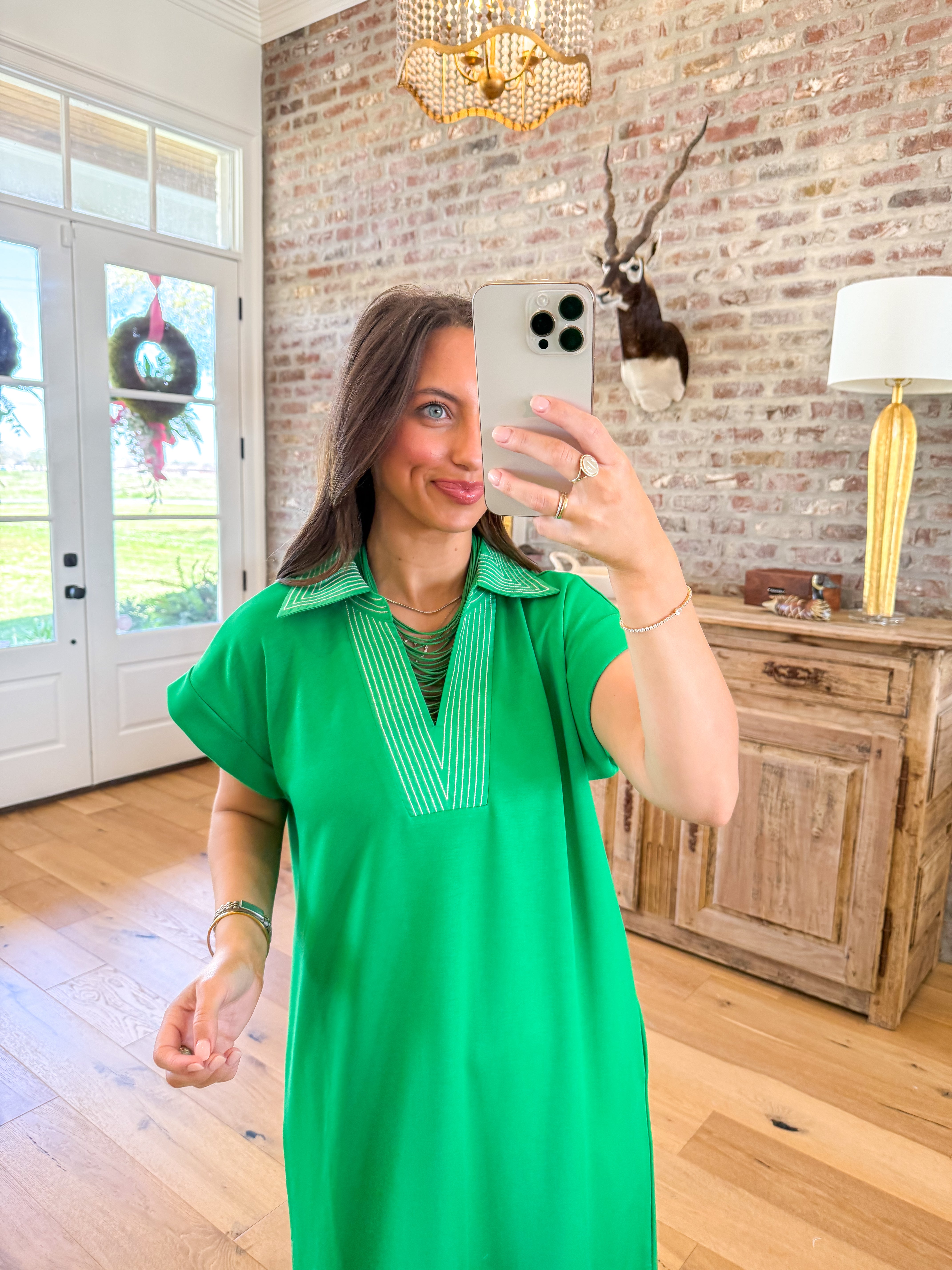 Simply Spring Kelly Green Midi