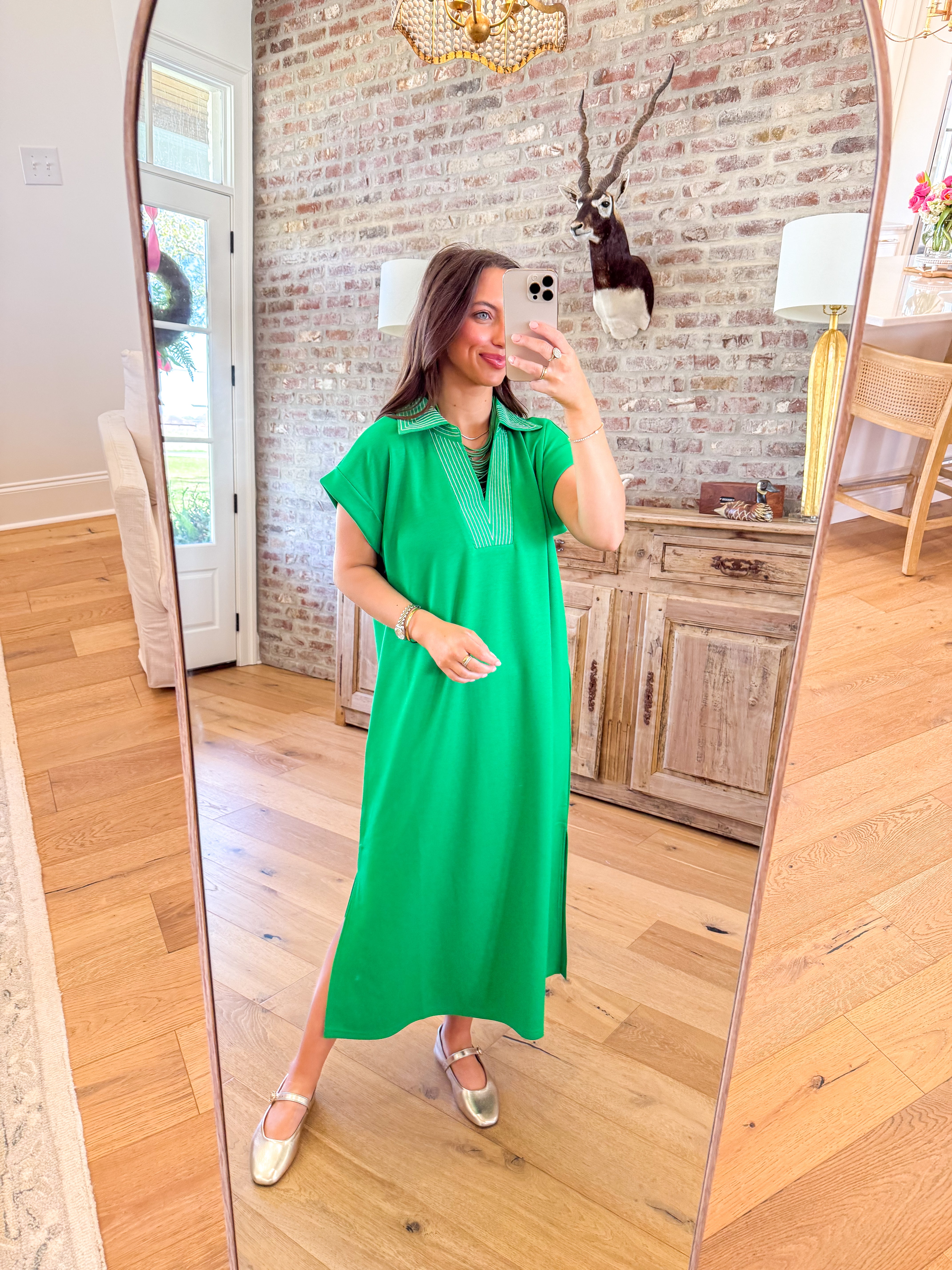 Simply Spring Kelly Green Midi