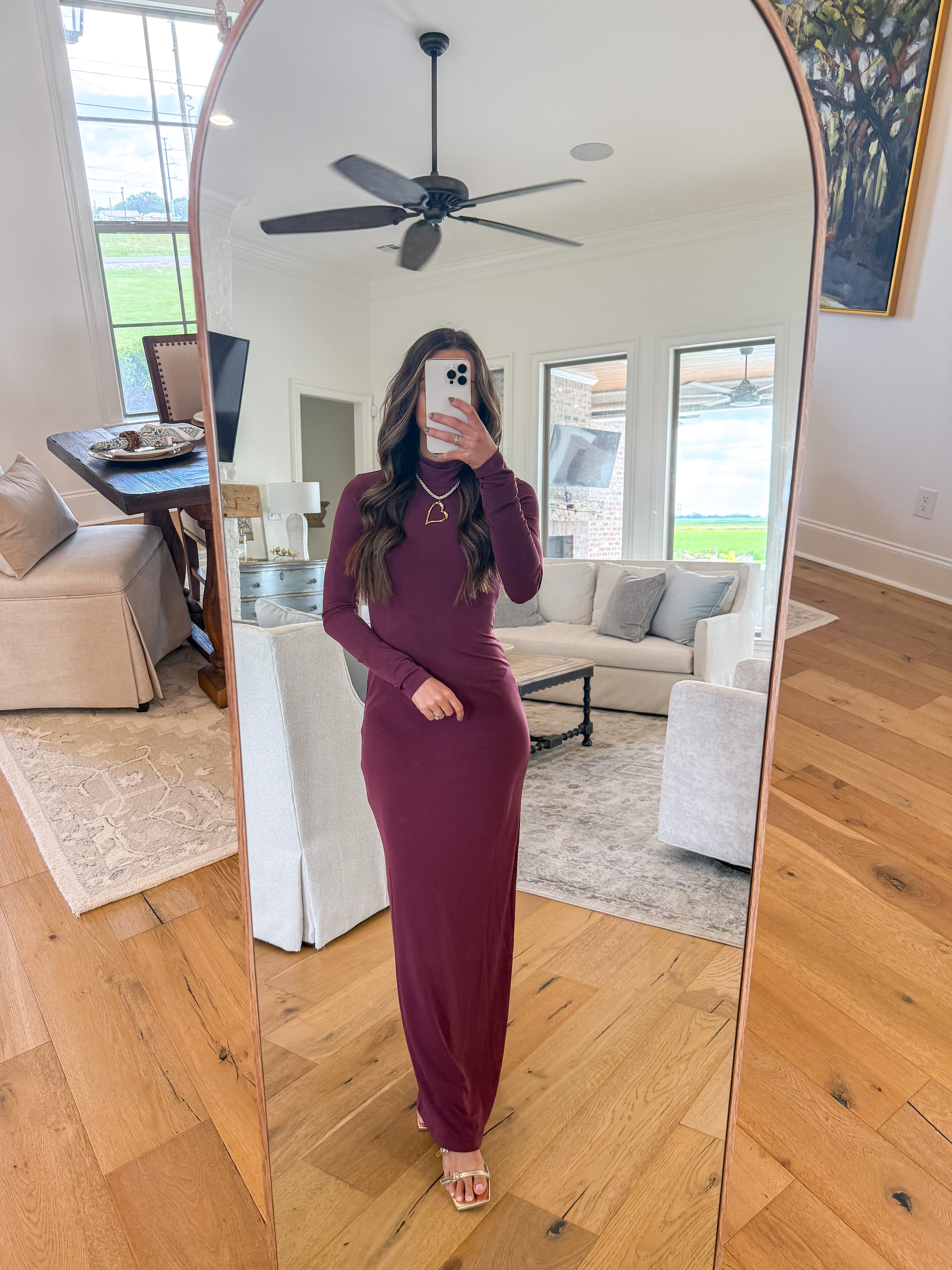 Silhouette Burgundy Maxi