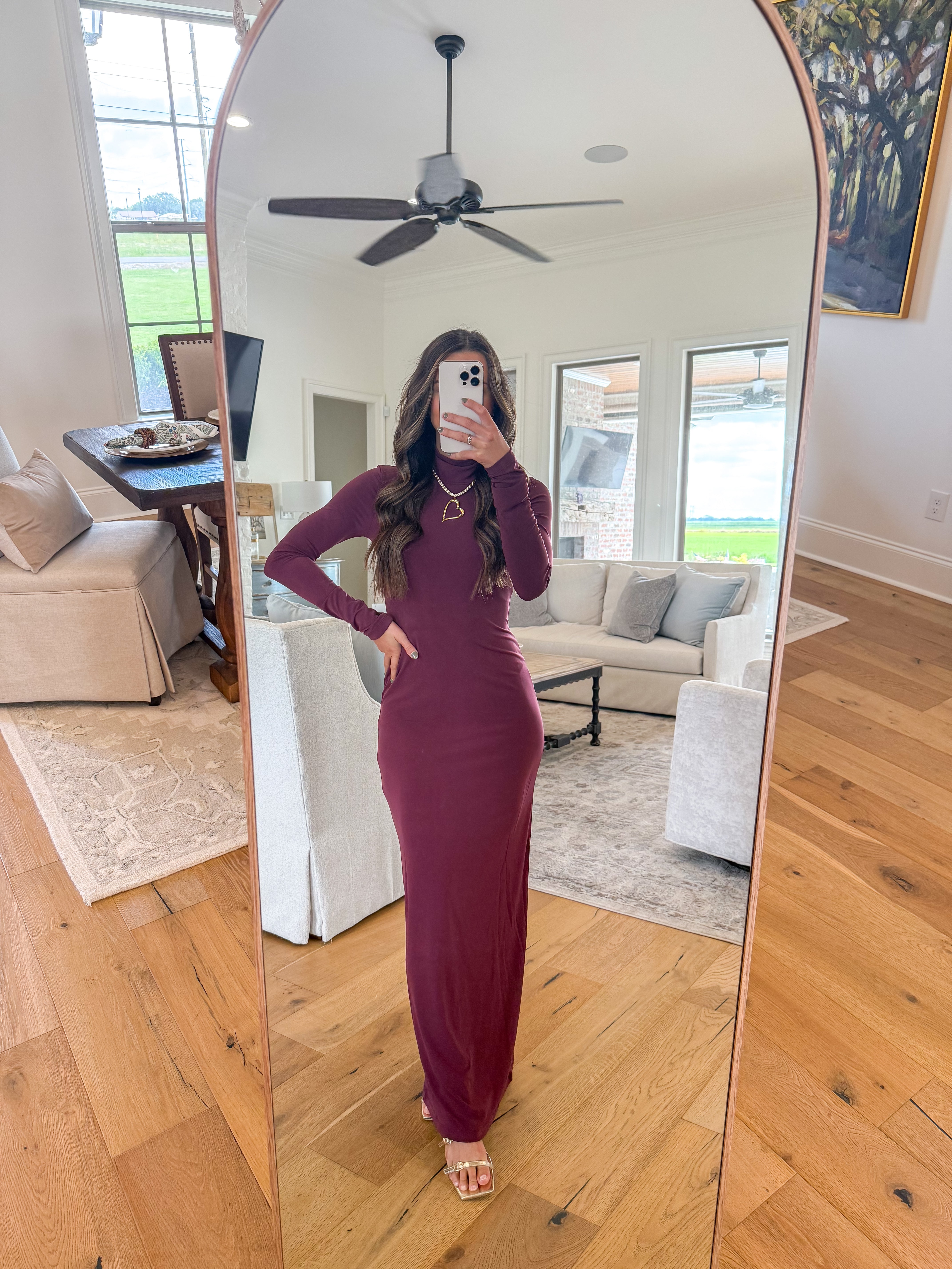 Silhouette Burgundy Maxi