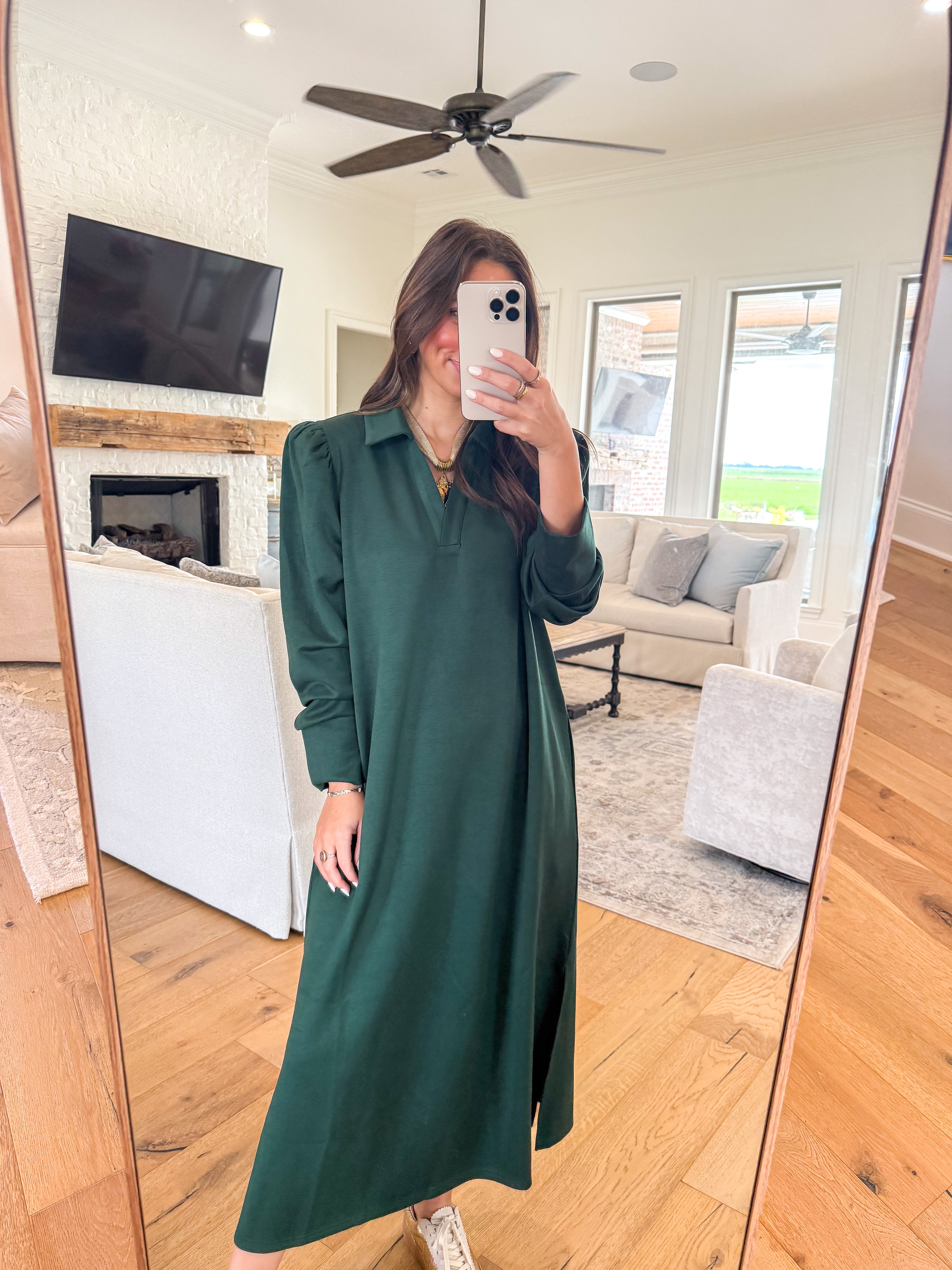 Wander Hunter Green Midi