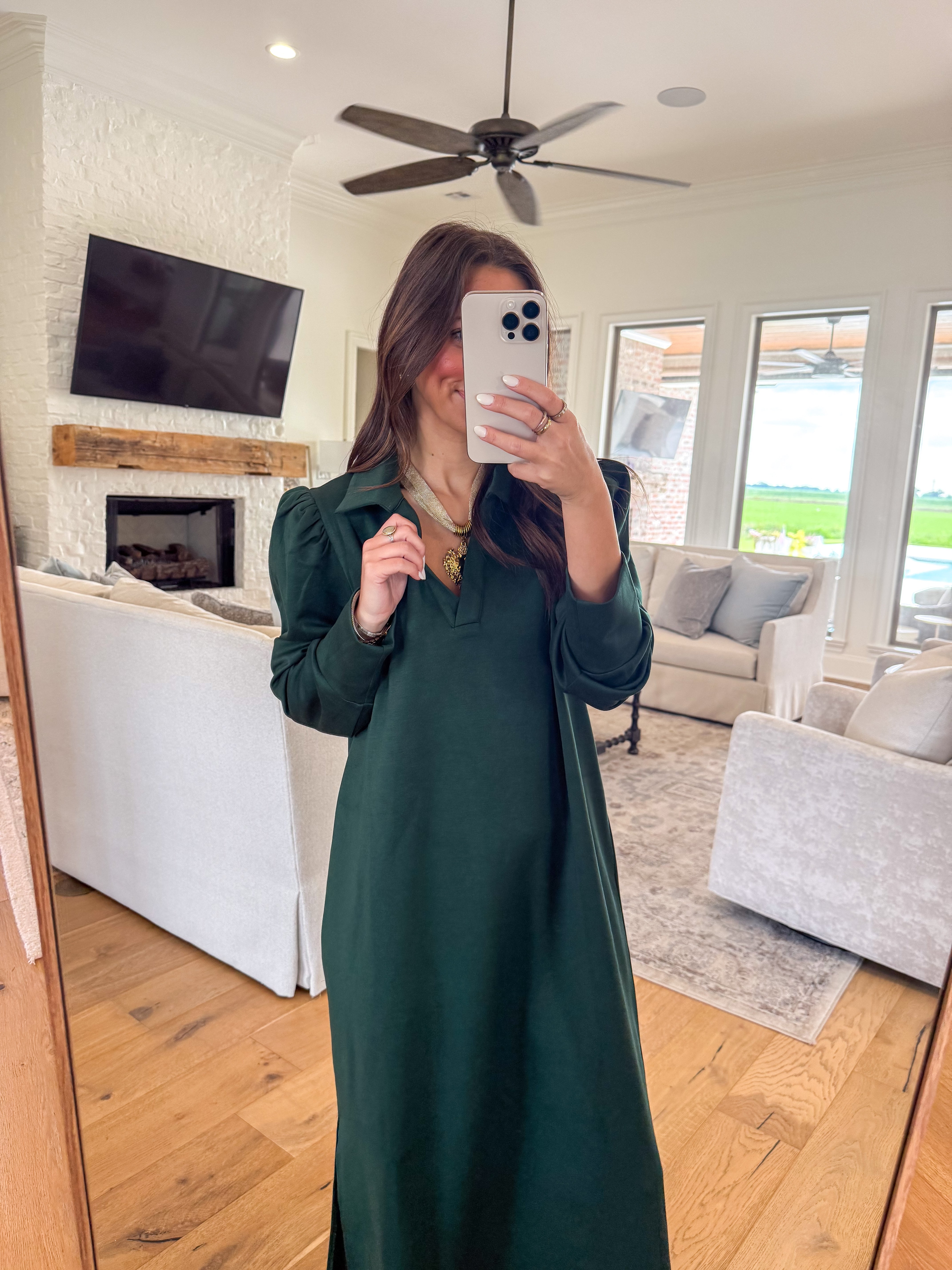 Wander Hunter Green Midi