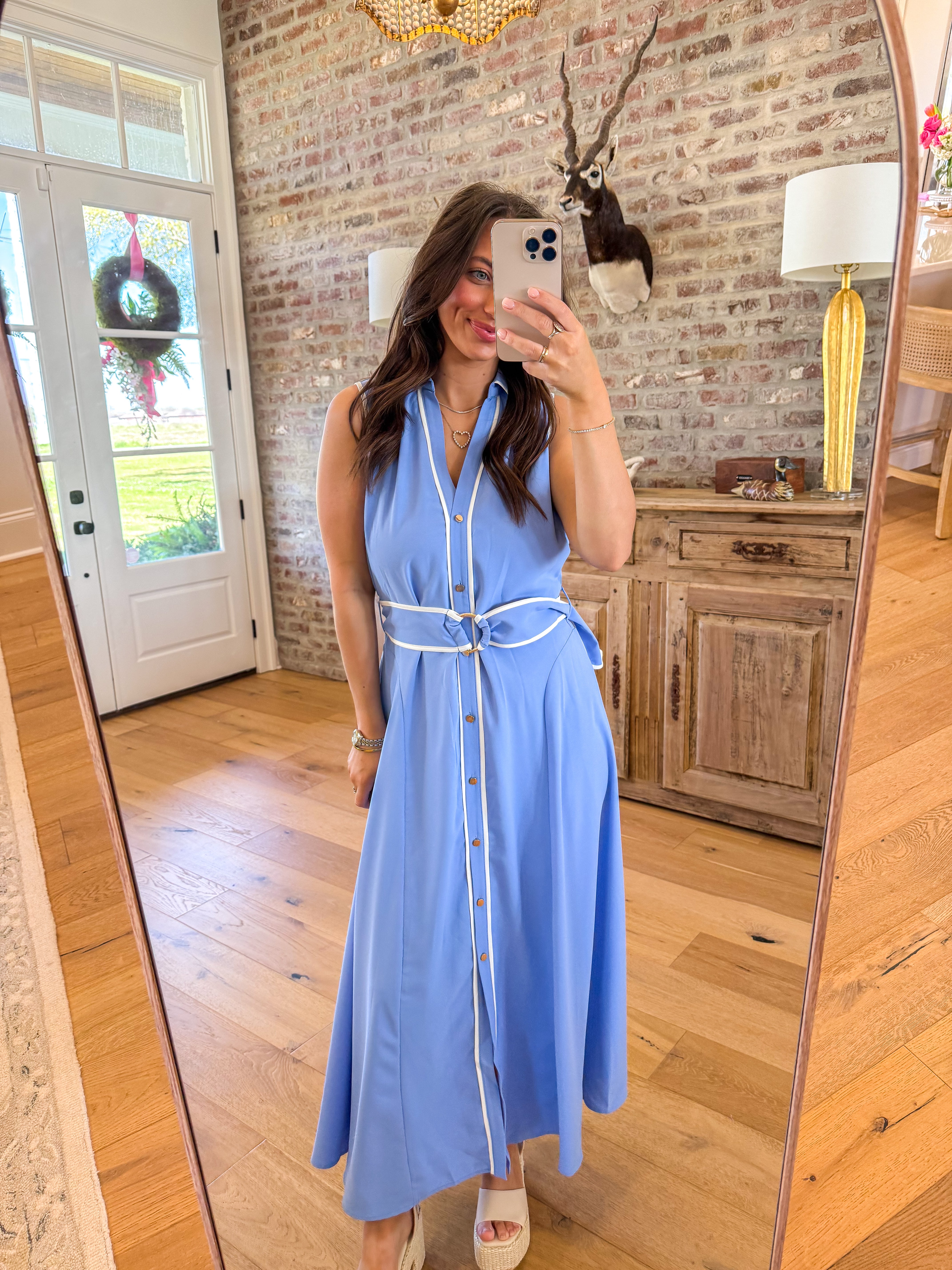 Periwinkle Dreams Chambray Maxi