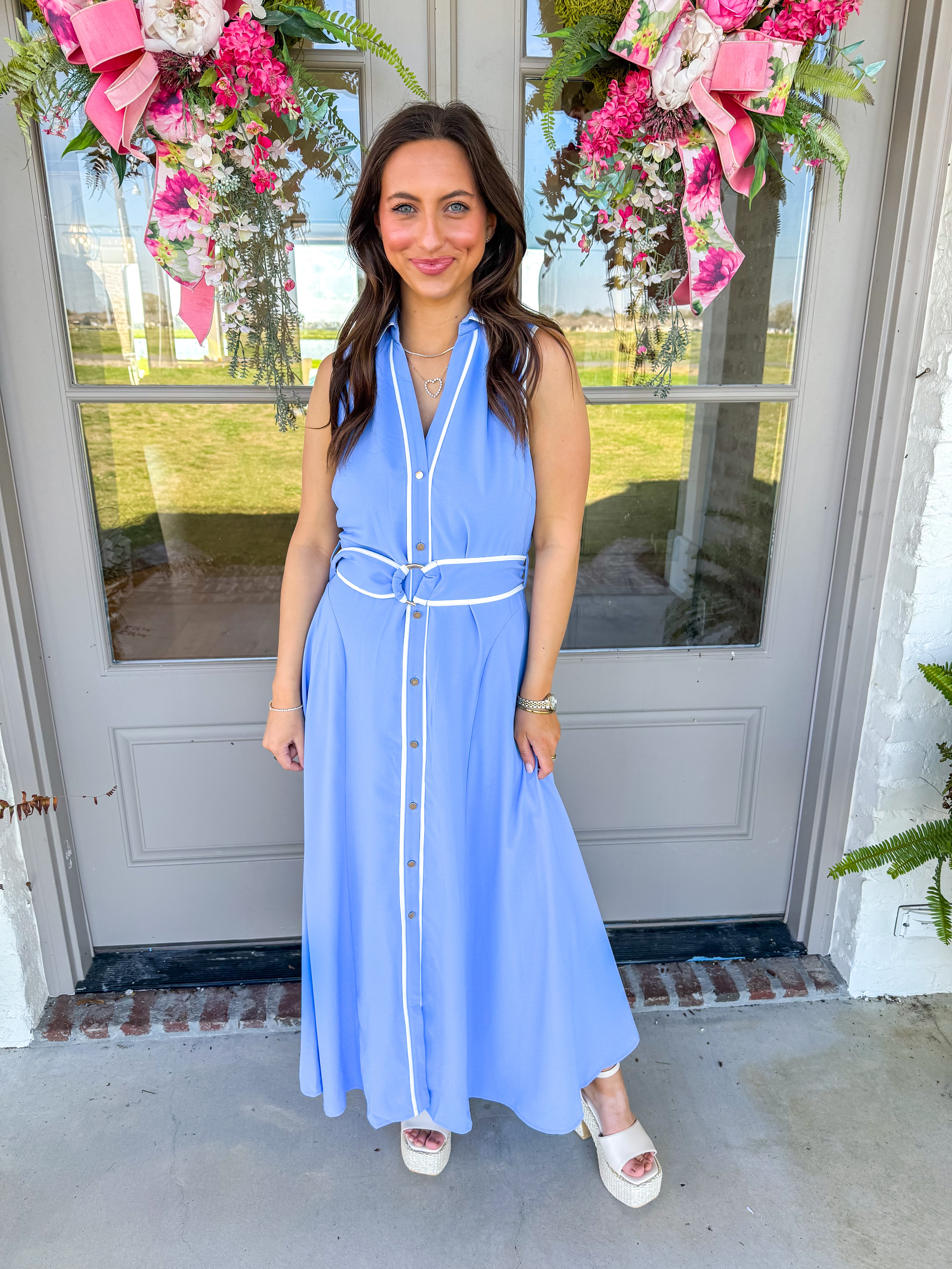 Periwinkle Dreams Chambray Maxi