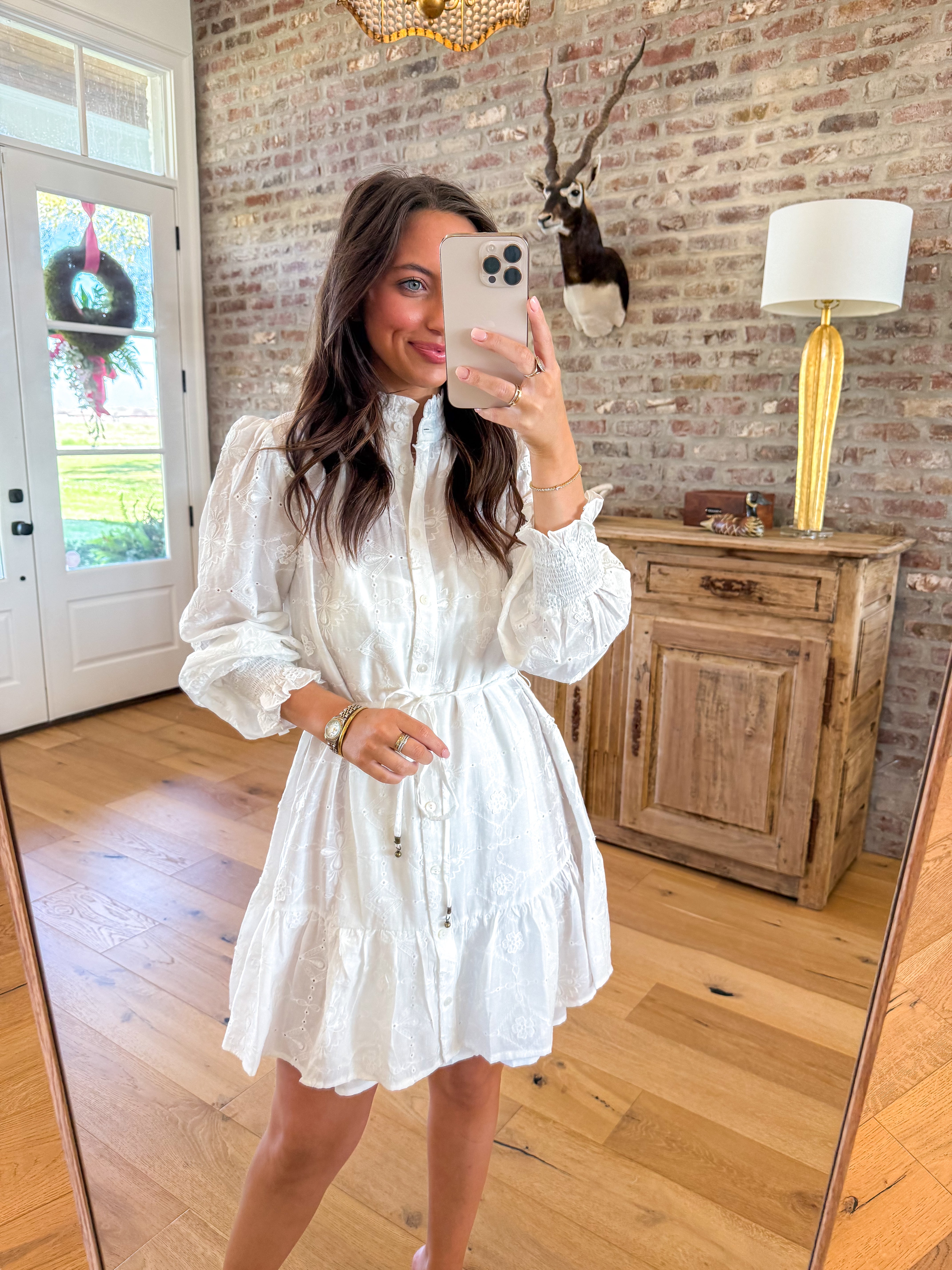 Sweet Magnolia Eyelet Dress