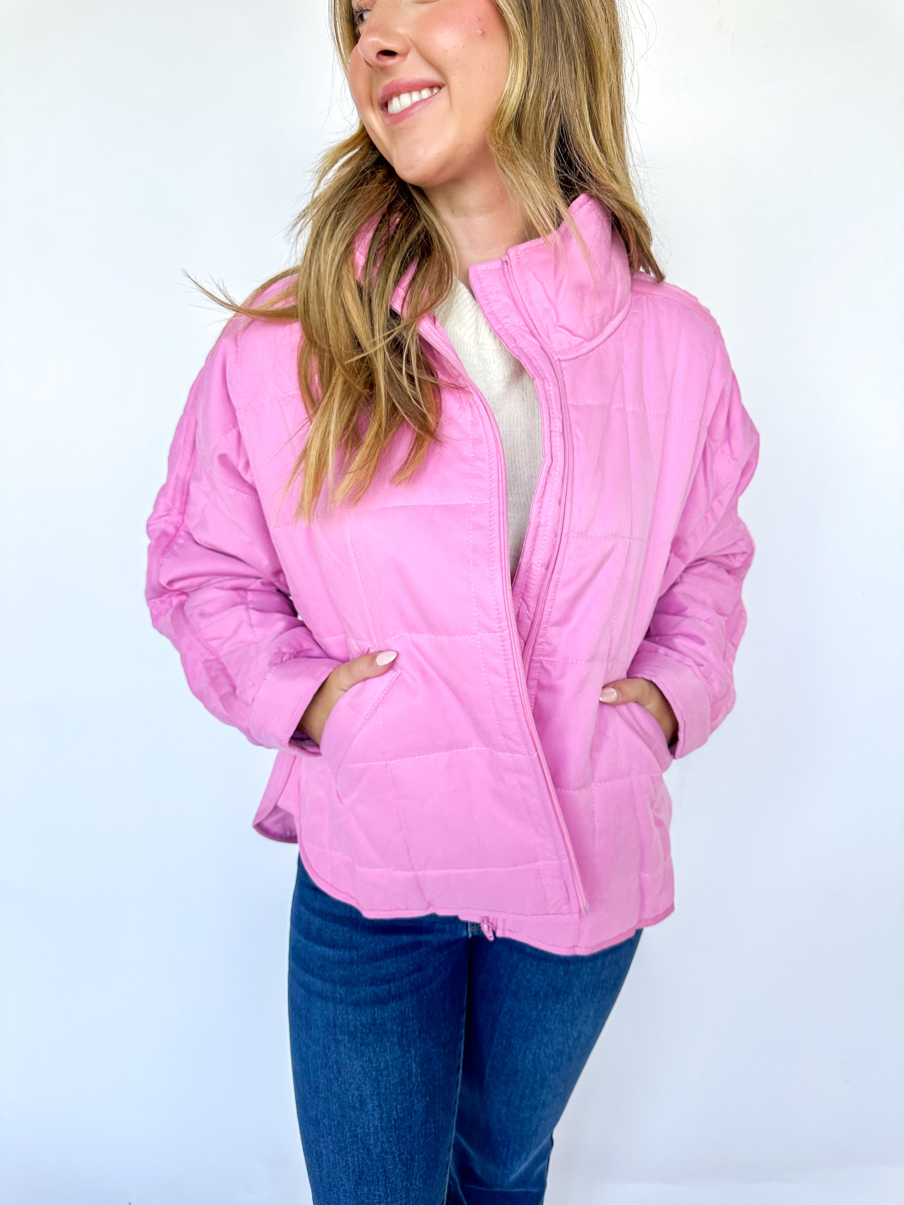 Darling Sensations Quilted Jacket Pink