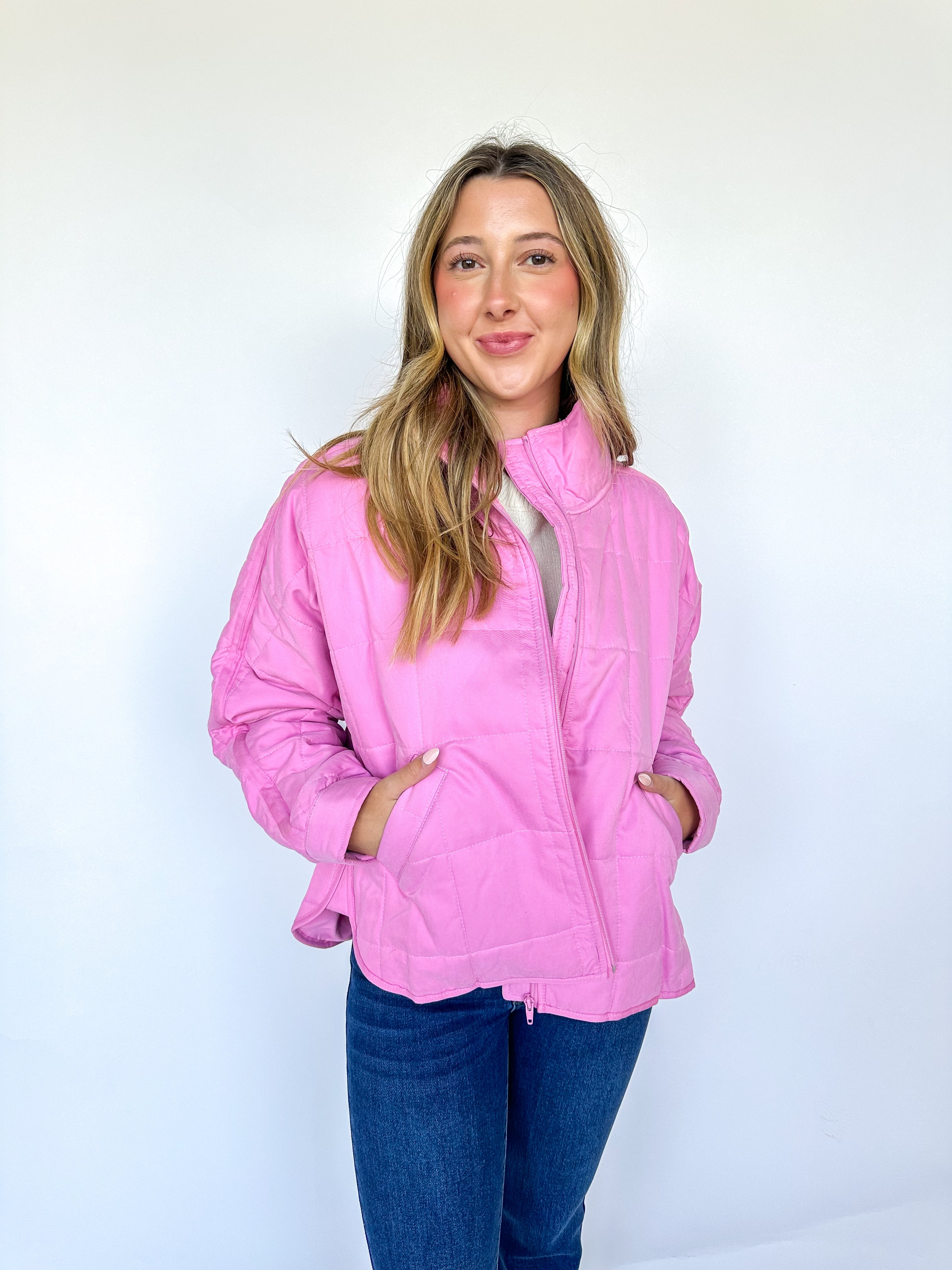 Darling Sensations Quilted Jacket Pink