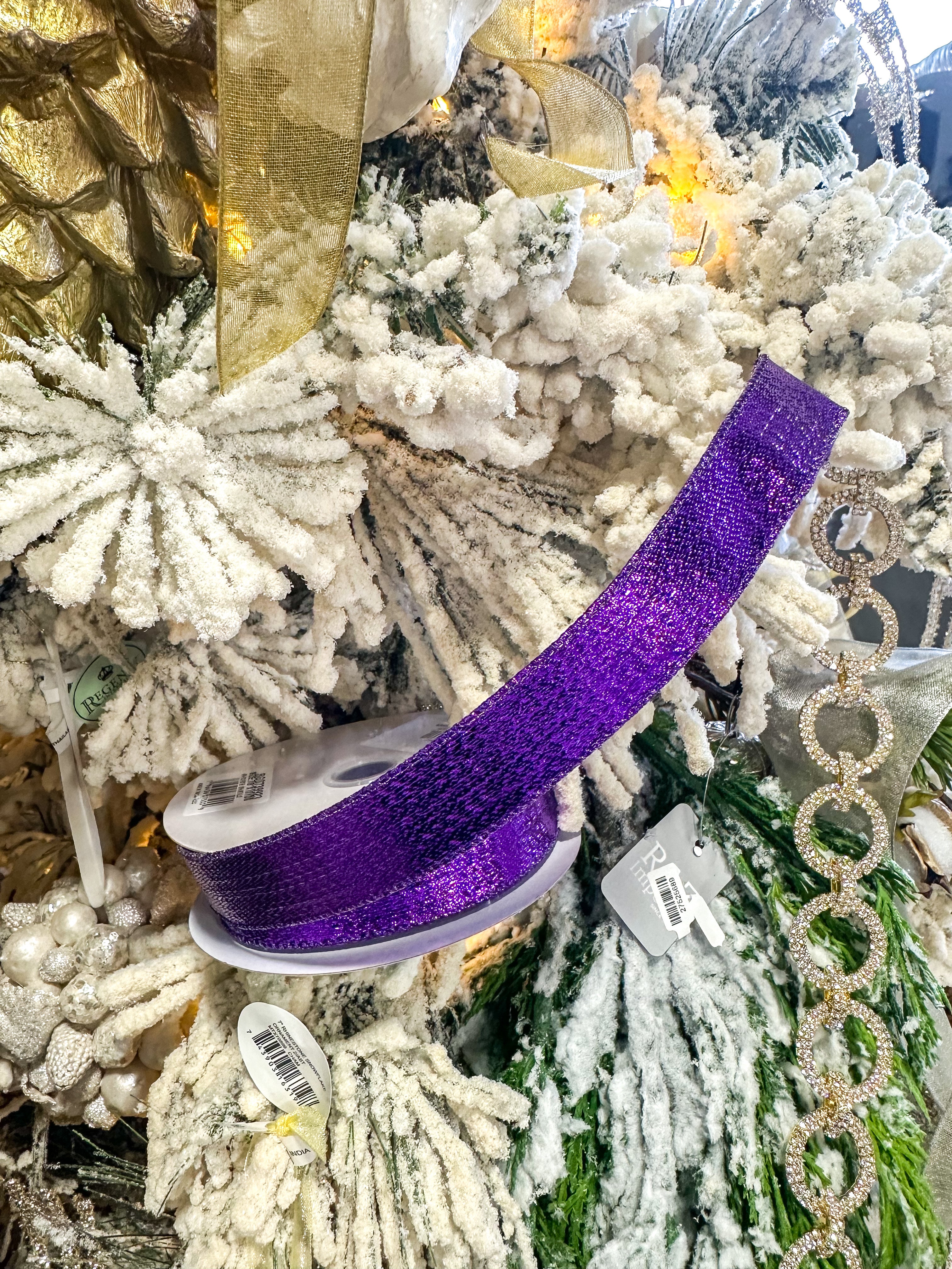 Metallic Purple Ribbon