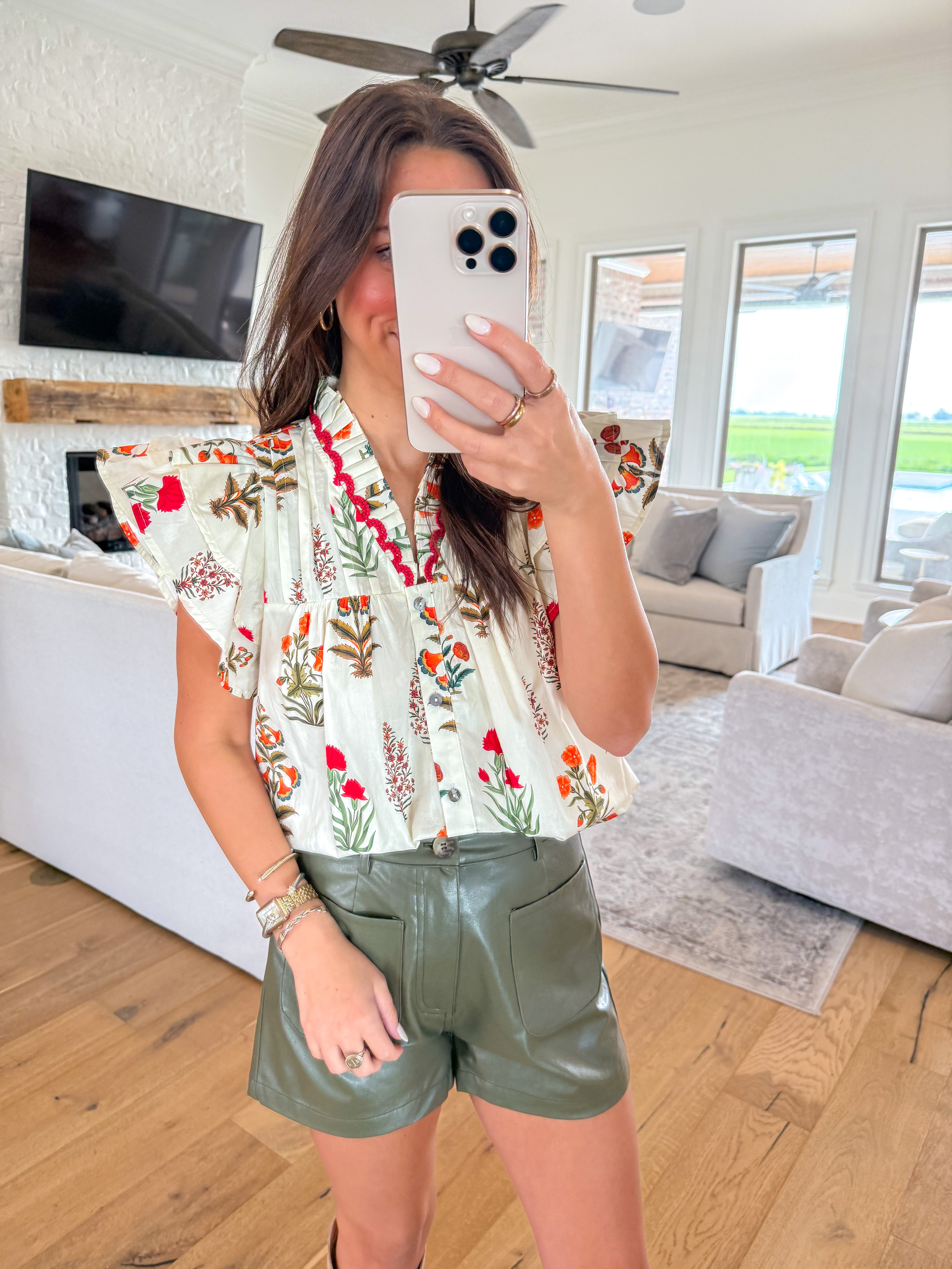 Azalea Floral Blouse