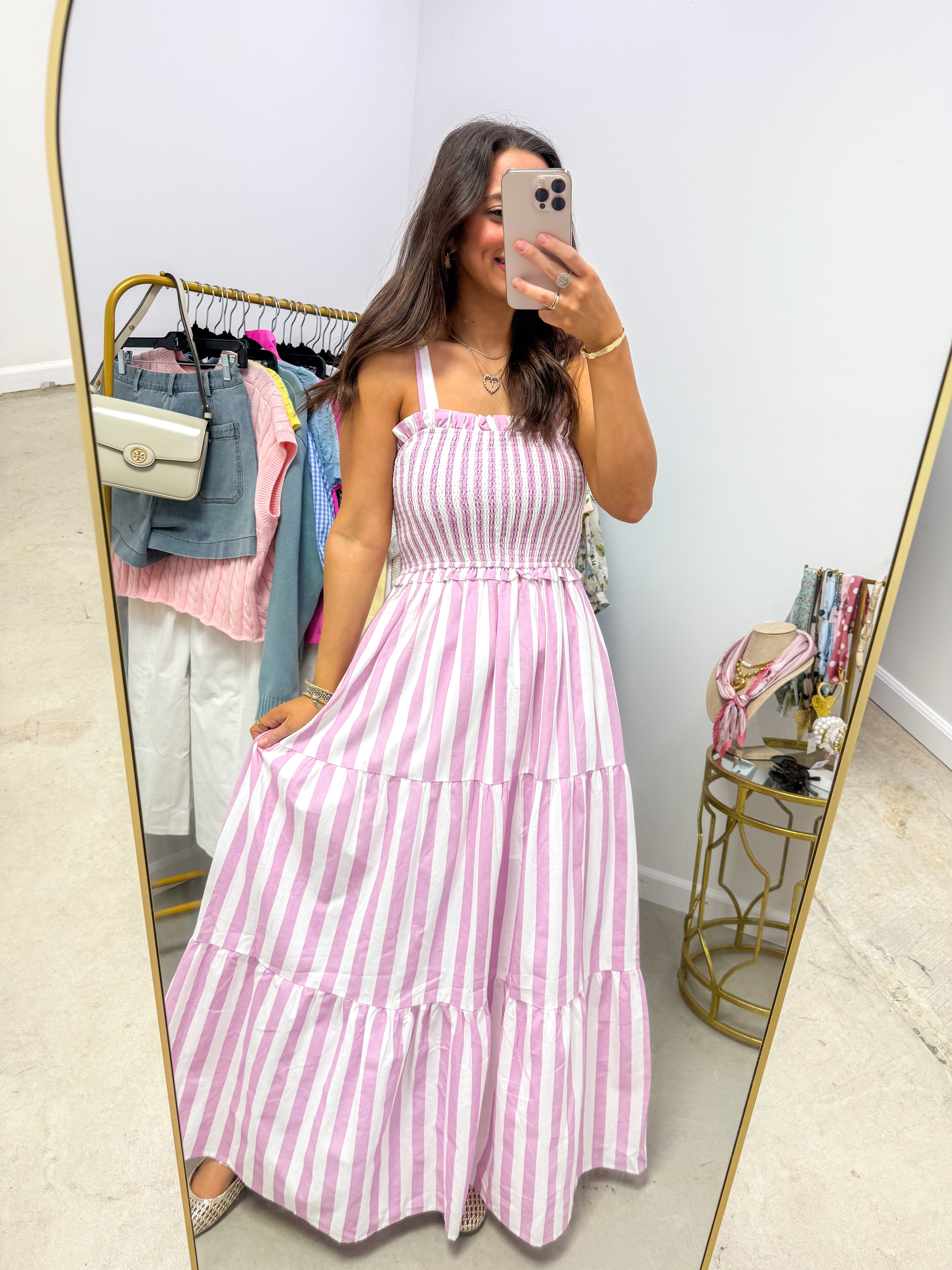 Orchid Tie-Shoulder Dress