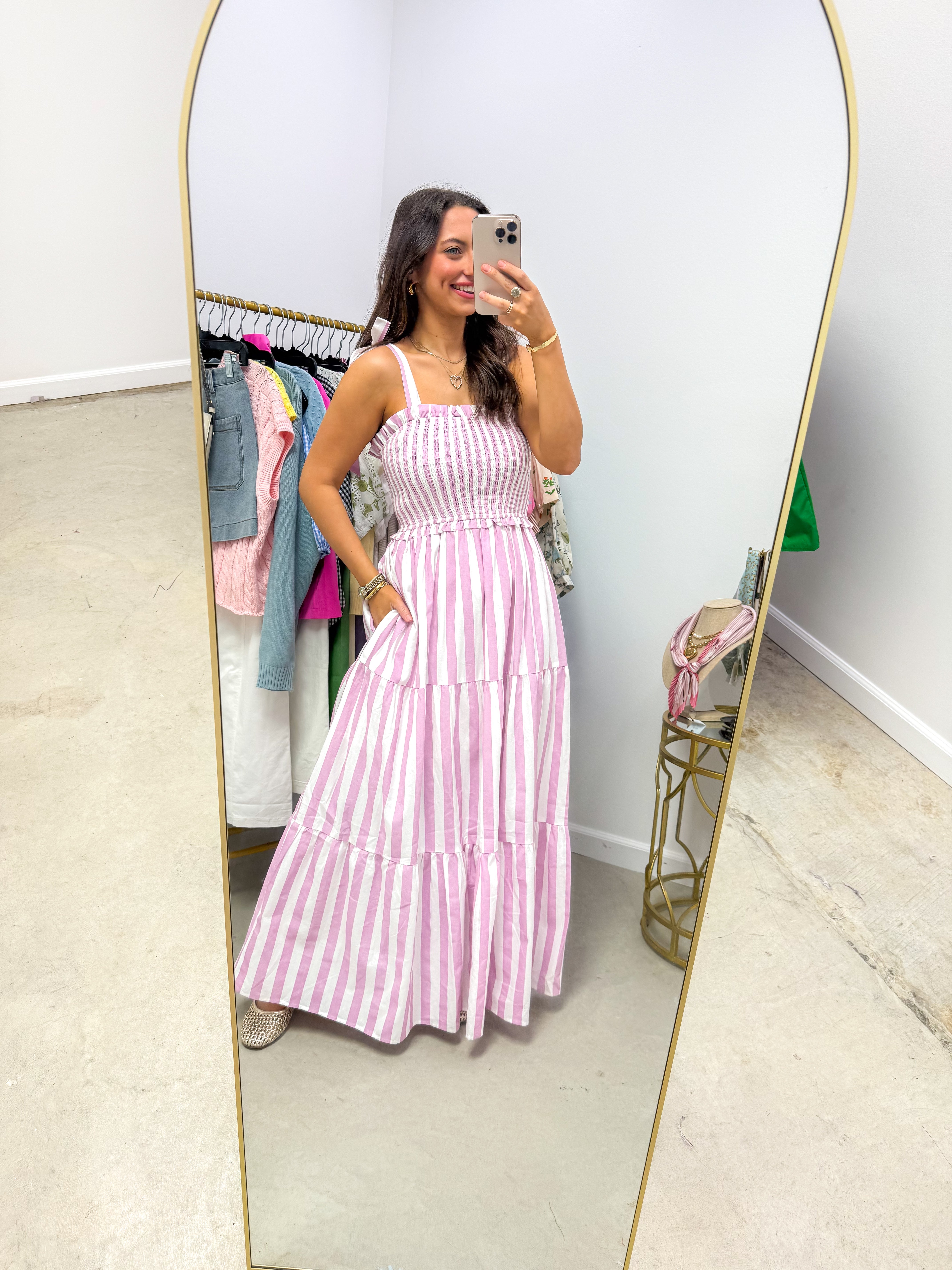 Orchid Tie-Shoulder Dress