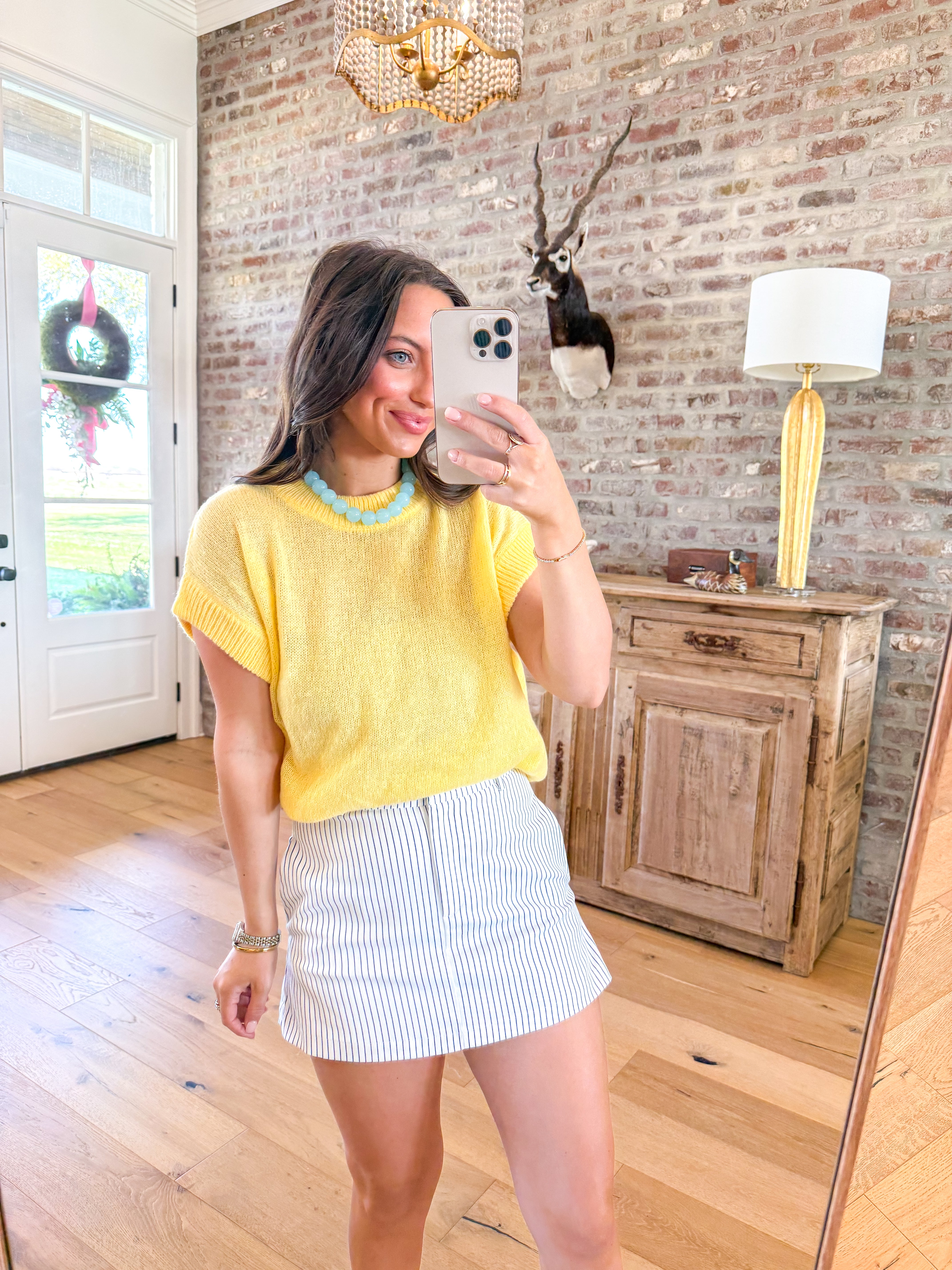 Soft Breeze Yellow Sweater Top
