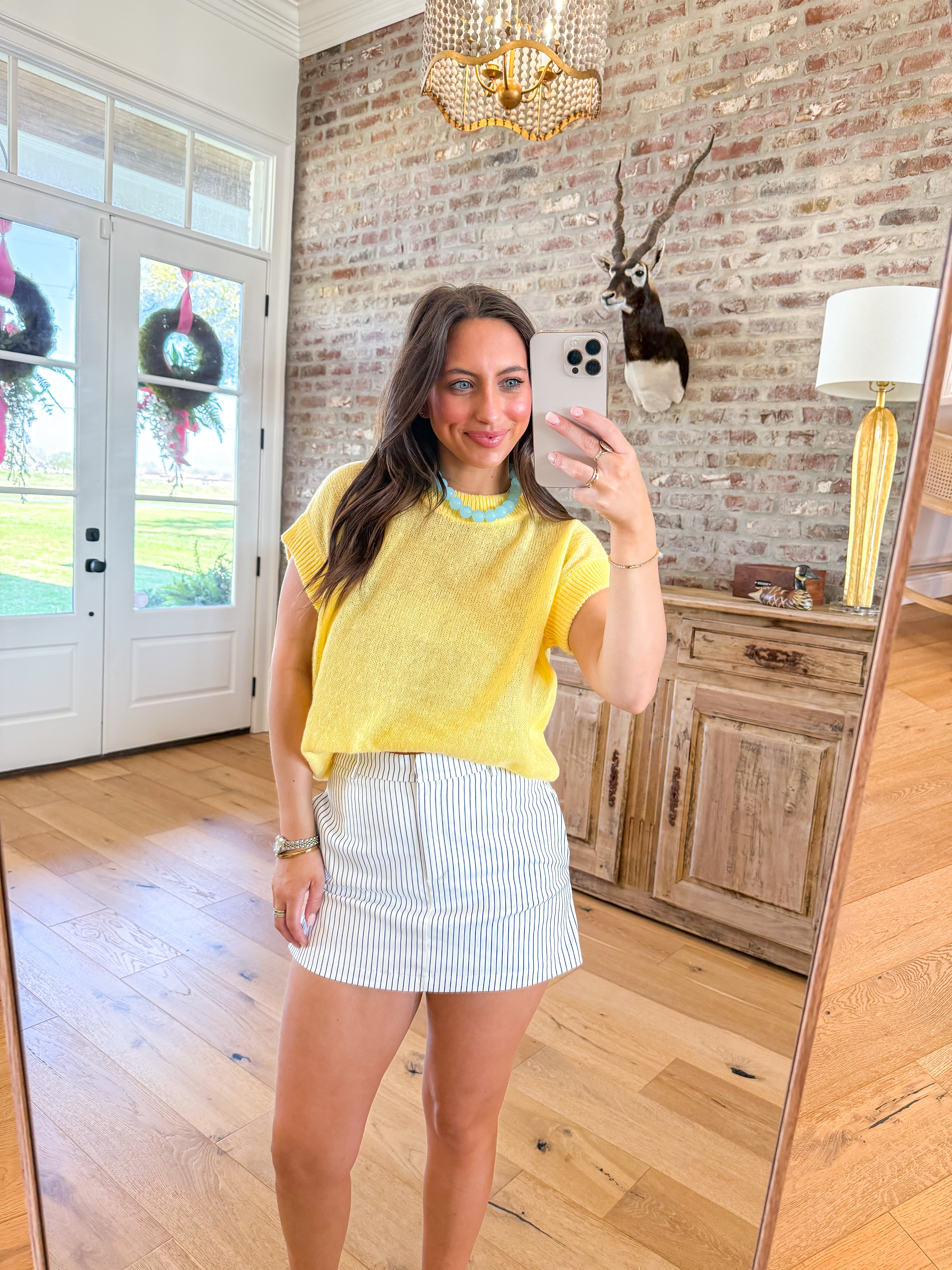 Soft Breeze Yellow Sweater Top