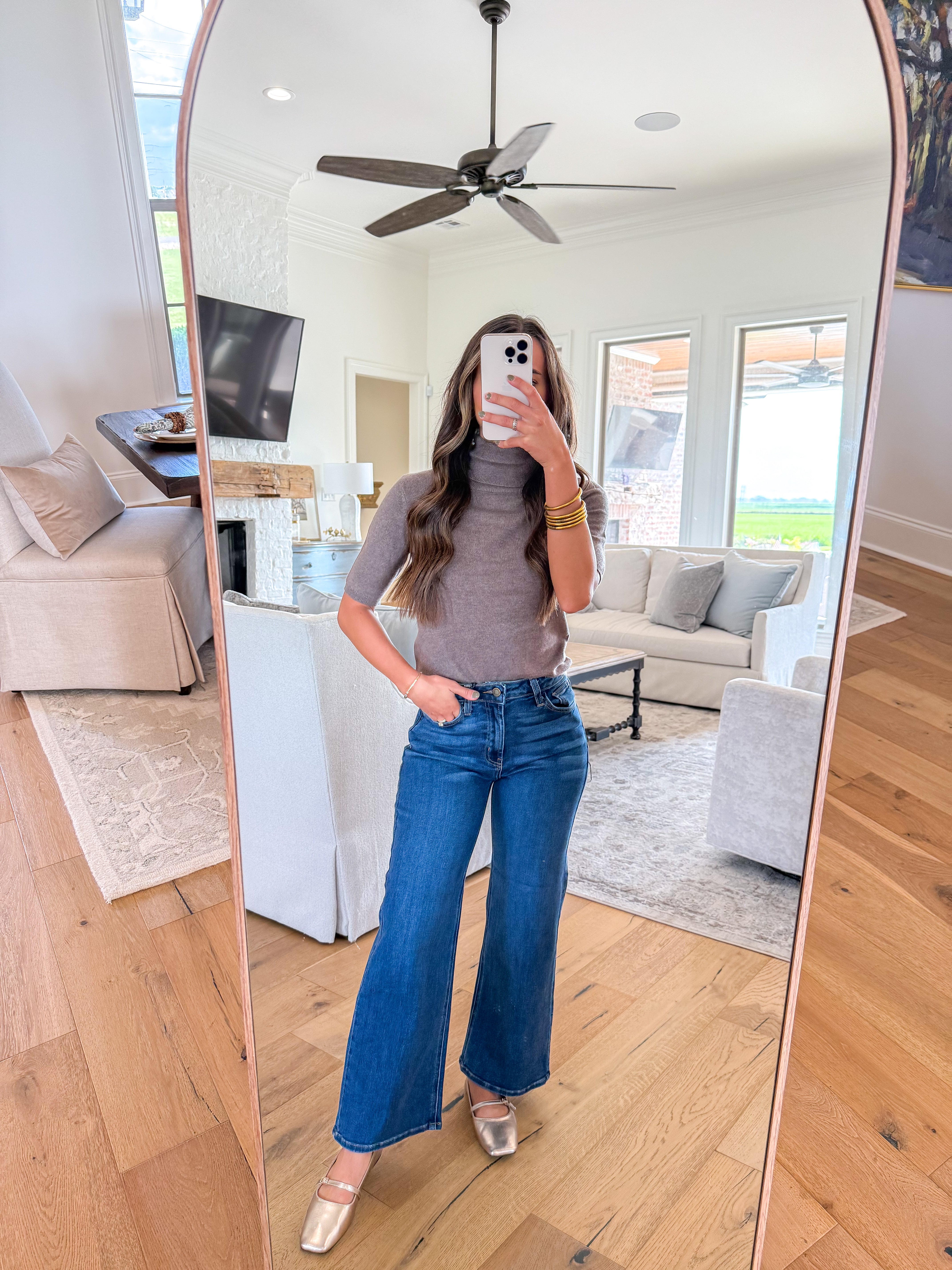 Elena Turtleneck Cashmere Blend Top