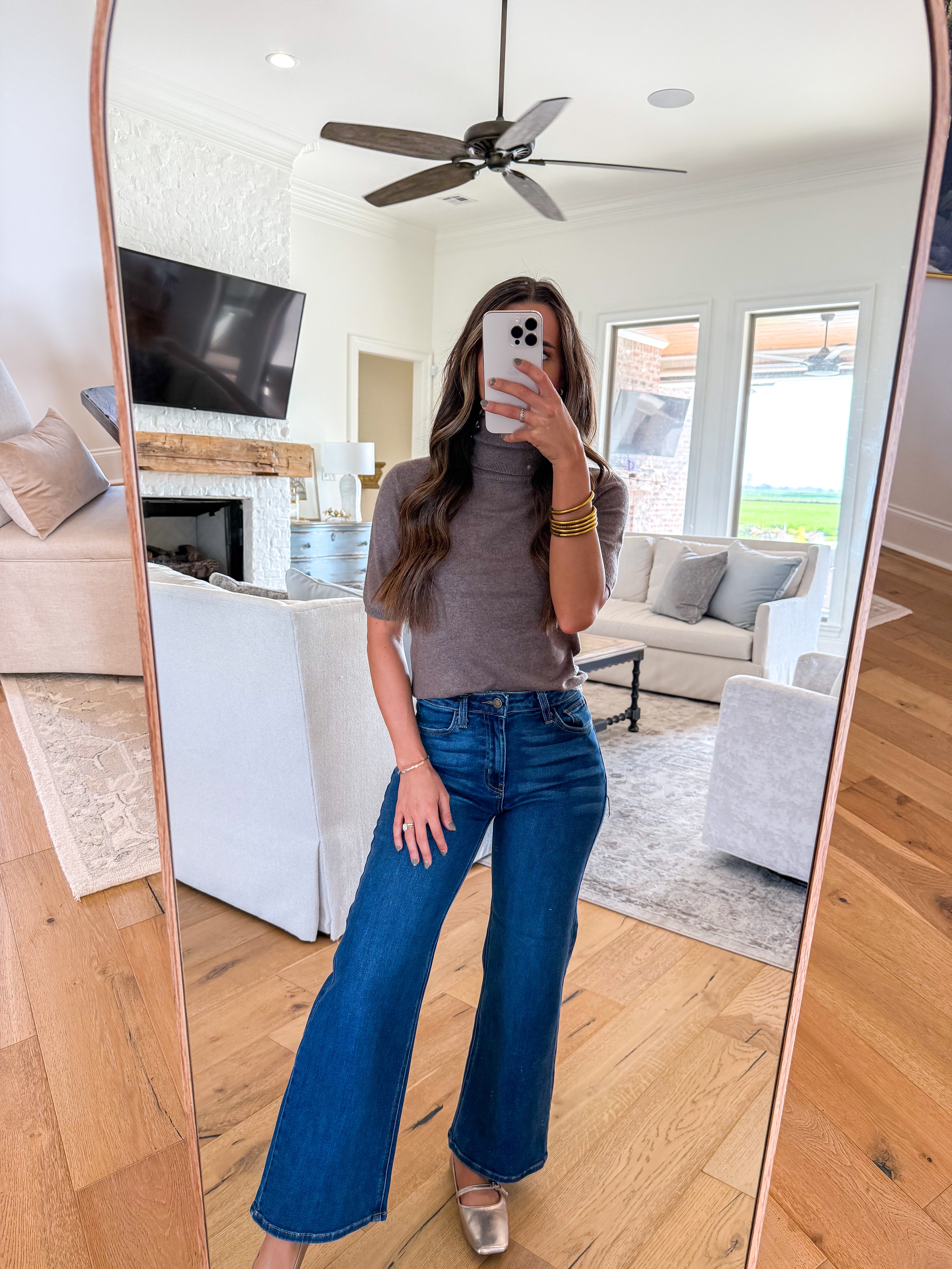 Elena Turtleneck Cashmere Blend Top