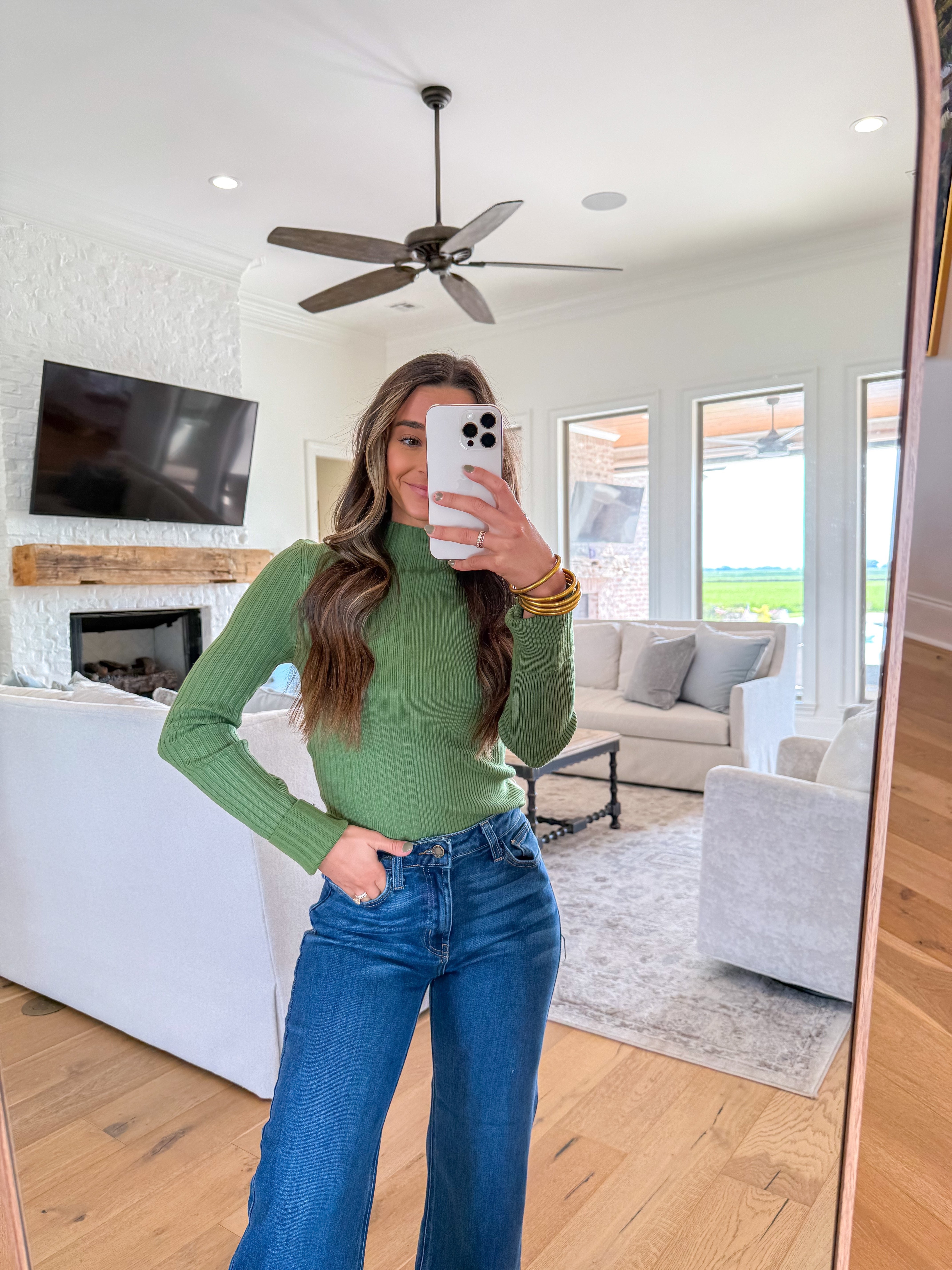 Nate Halfneck Sweater Green