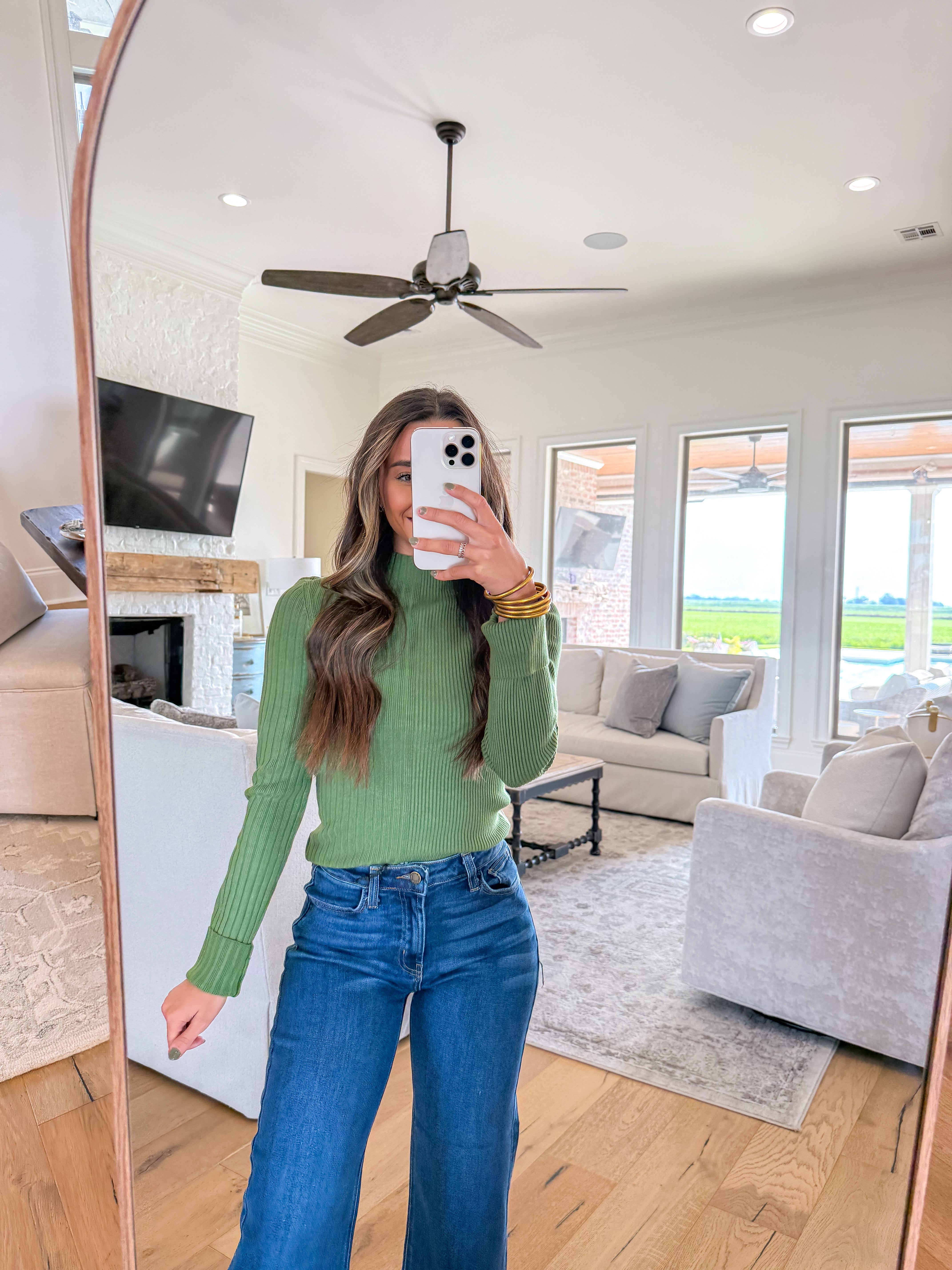 Nate Halfneck Sweater Green